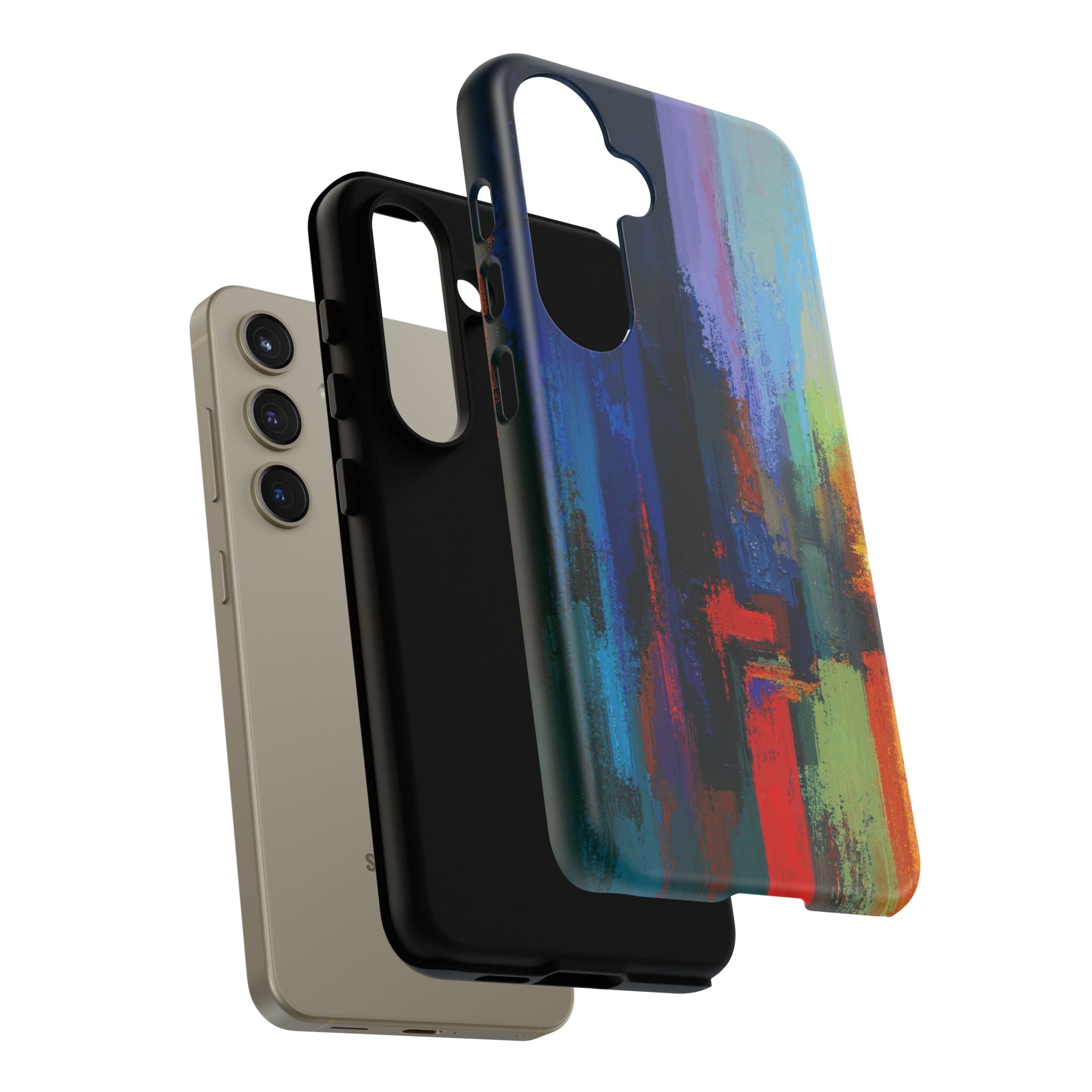 Abstract Colorblock Vibrant Protective iPhone Tough Case