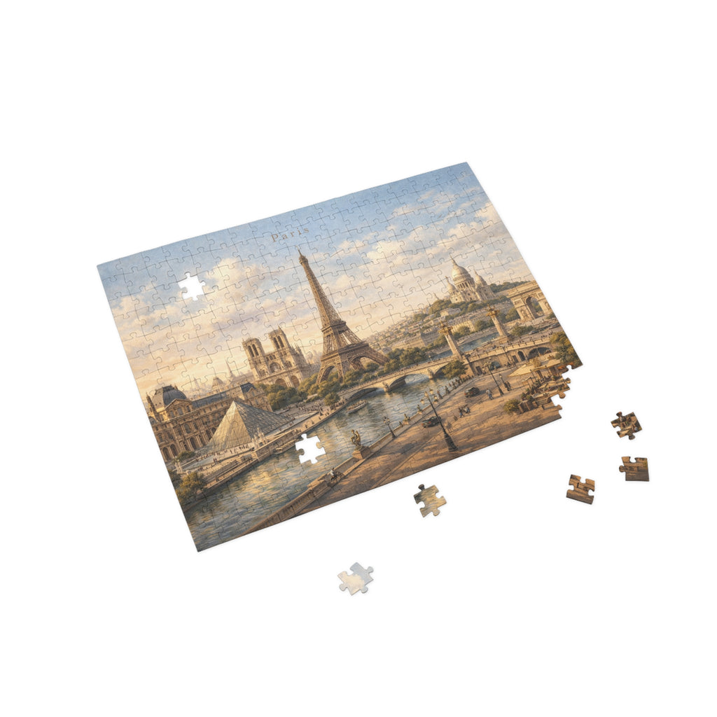 Paris Riverfront Scenic Jigsaw Puzzle