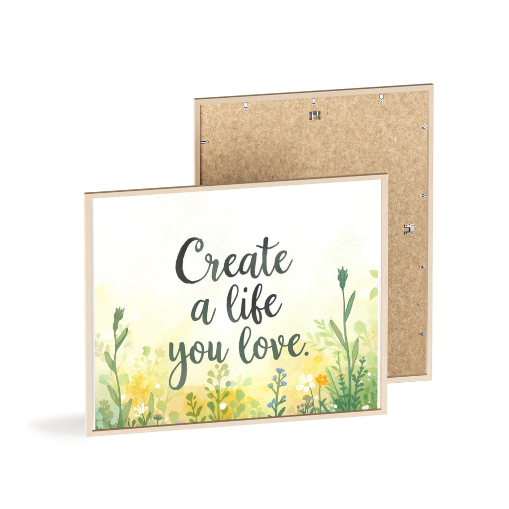Create a Life You Love Framed Wall Art