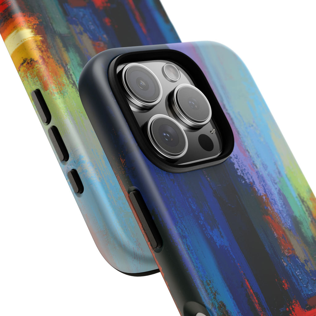 Abstract Colorblock Vibrant Protective iPhone Tough Case