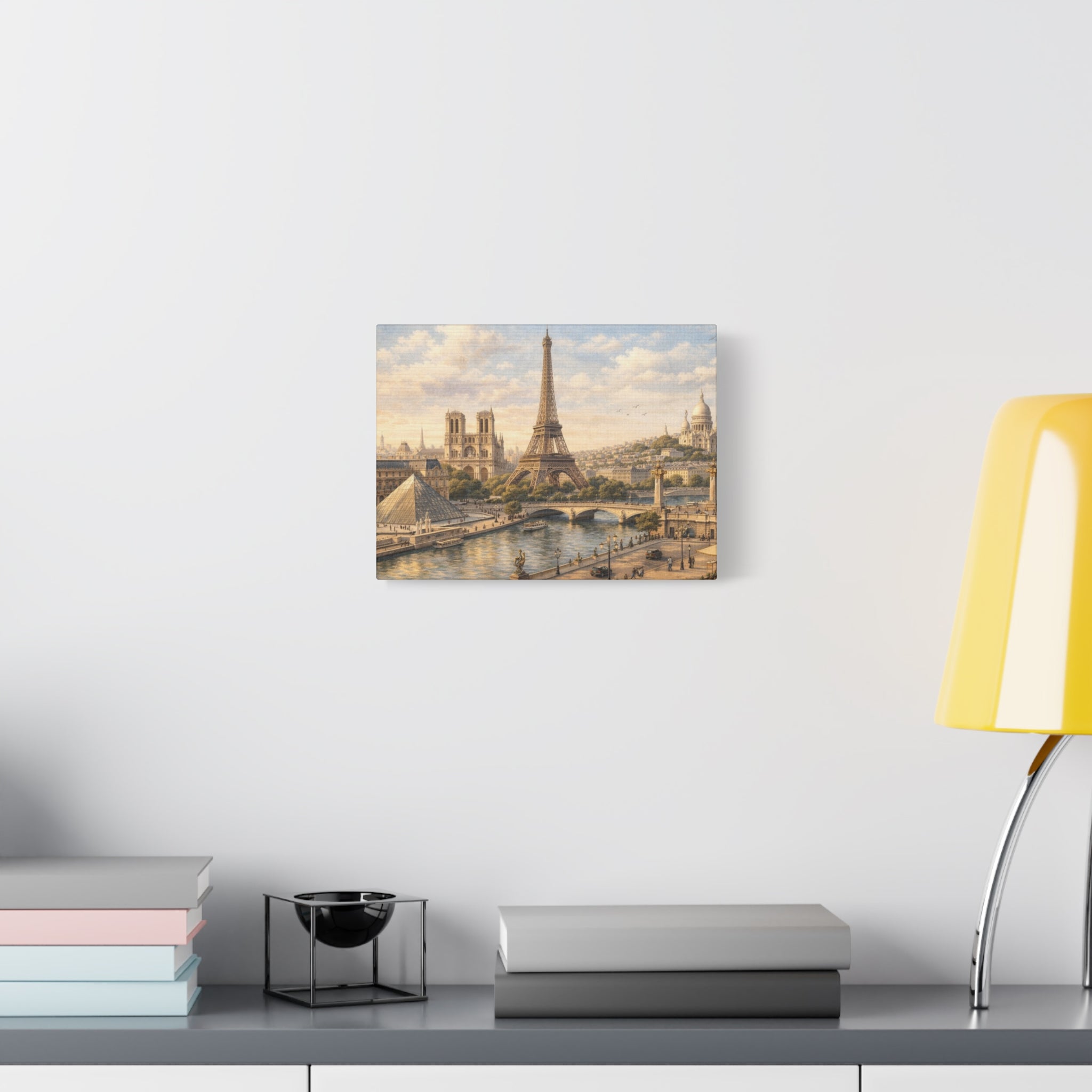 Paris Skyline Matte Canvas Wall Art