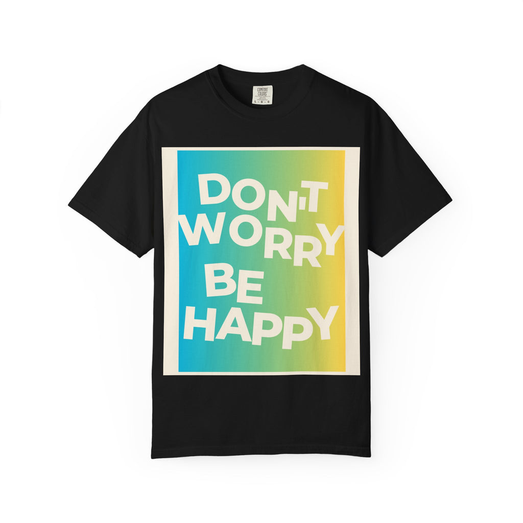 Don't Worry Be Happy Tropical Beach Graphic T-Shirt