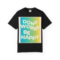 Don't Worry Be Happy Tropical Beach Graphic T-Shirt