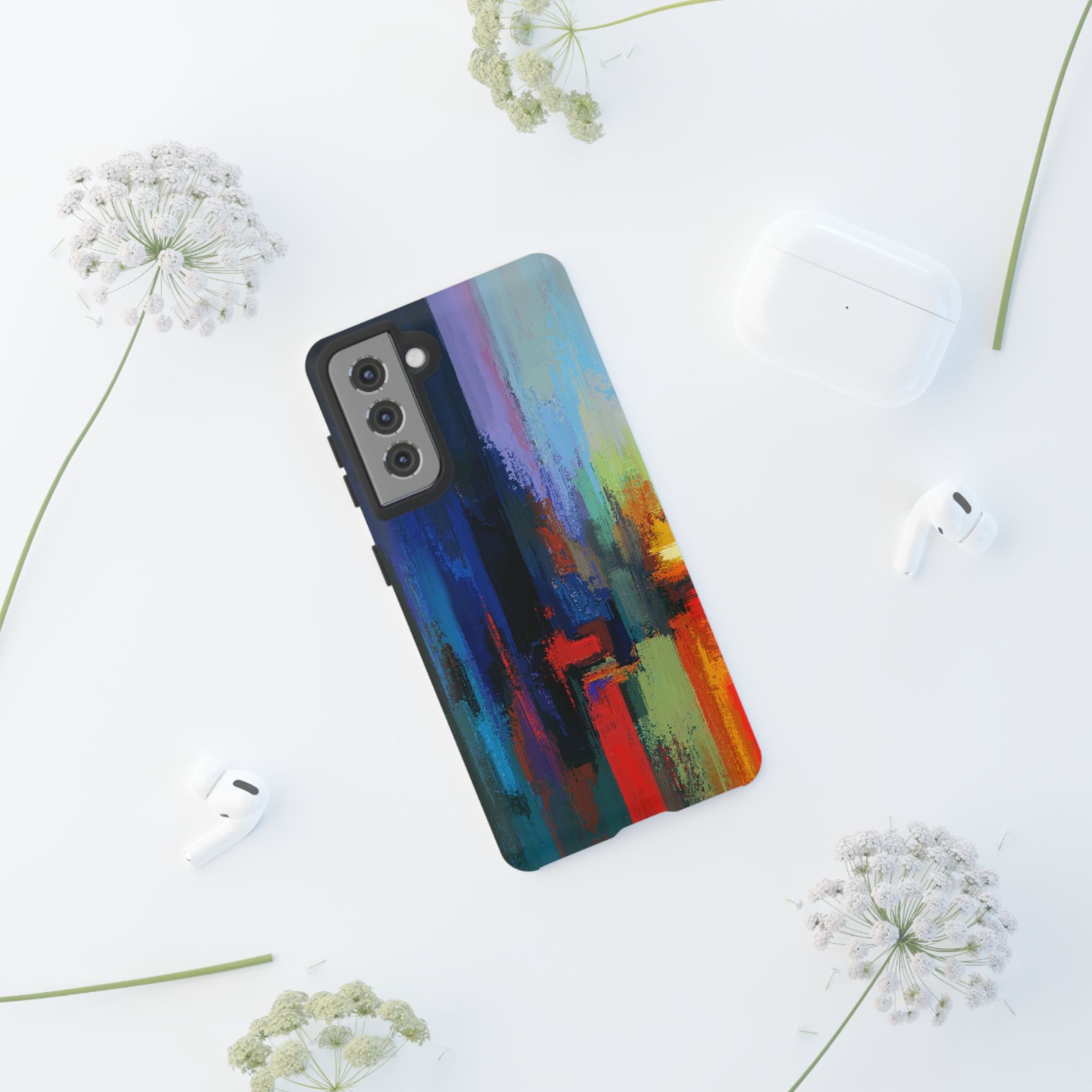 Abstract Colorblock Vibrant Protective iPhone Tough Case