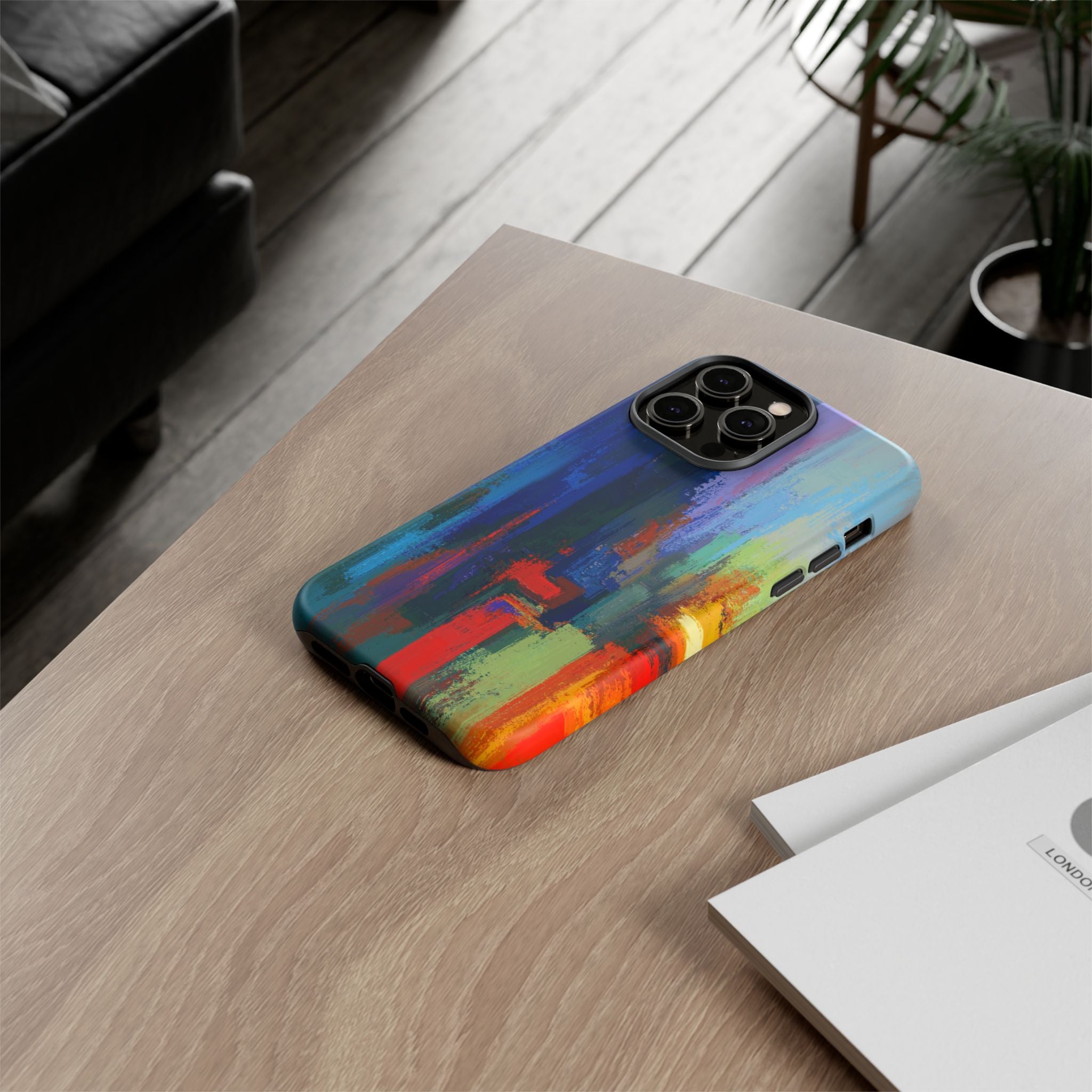 Abstract Colorblock Vibrant Protective iPhone Tough Case