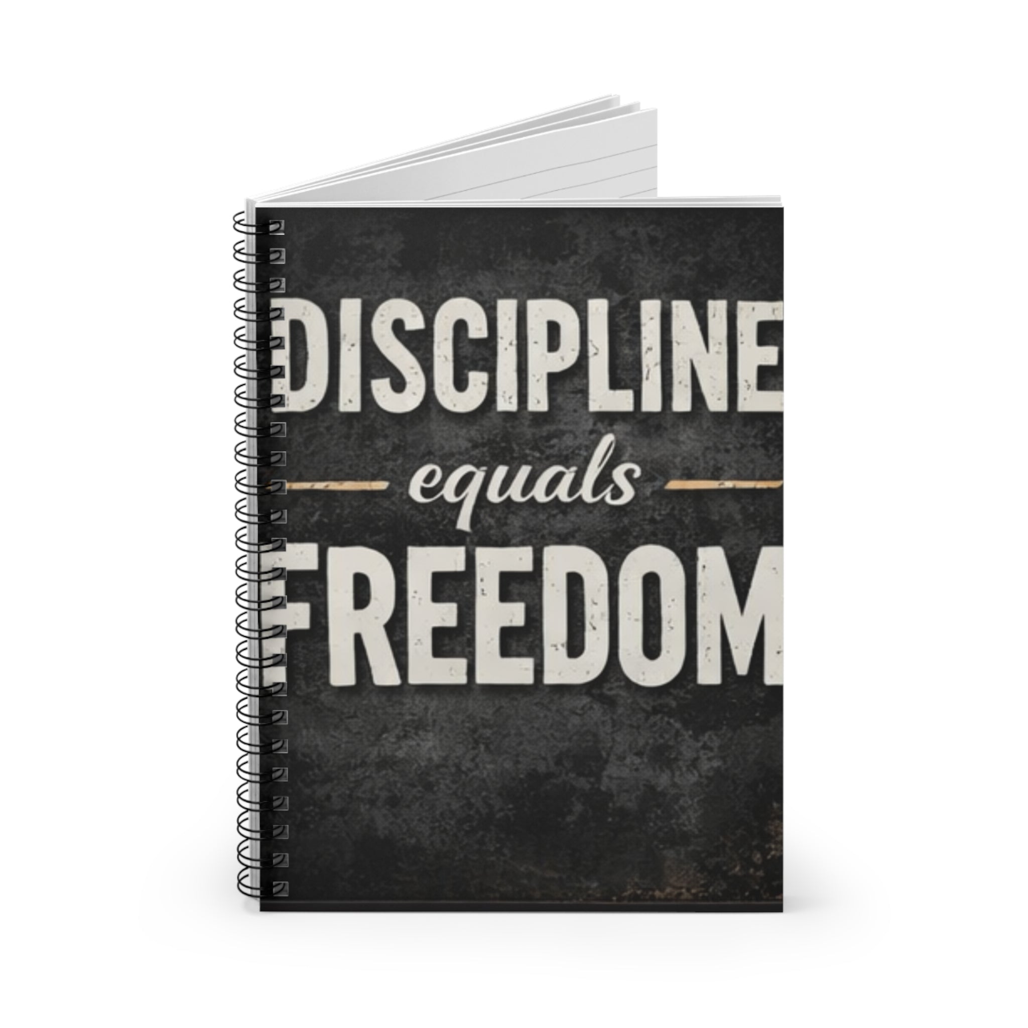 Discipline Equals Freedom Spiral Notebook Motivational Ruled Journal
