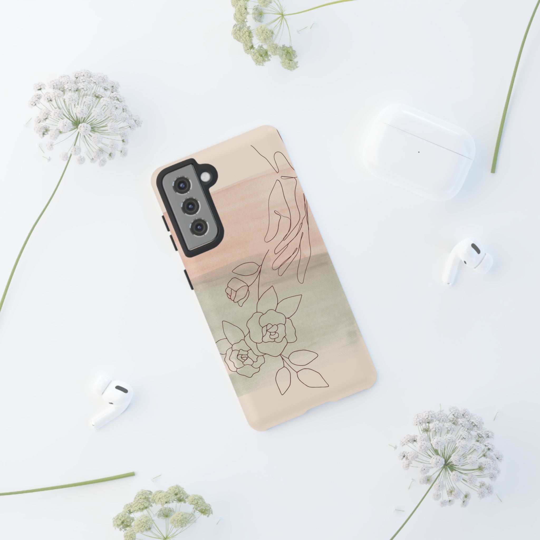 Floral Watercolor Slim Tough Phone Case