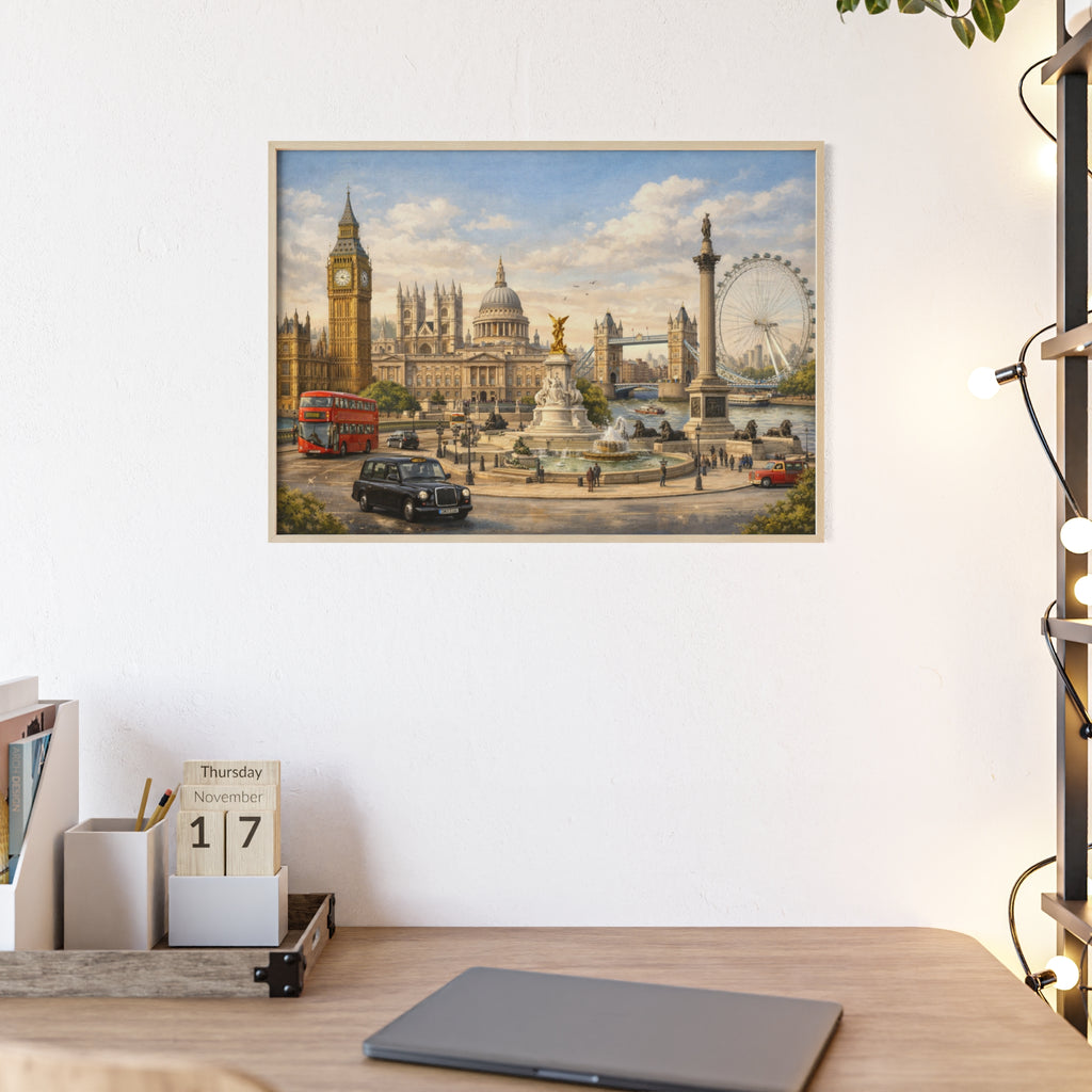 London Landmarks Framed Poster Framed Art