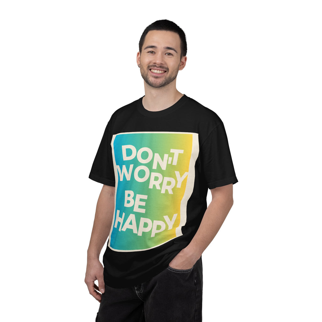Don't Worry Be Happy Tropical Beach Graphic T-Shirt