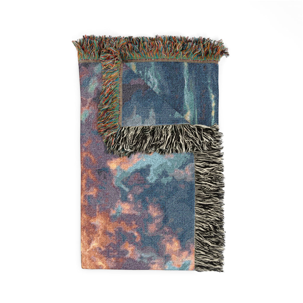 Beach Sunset Woven Blanket