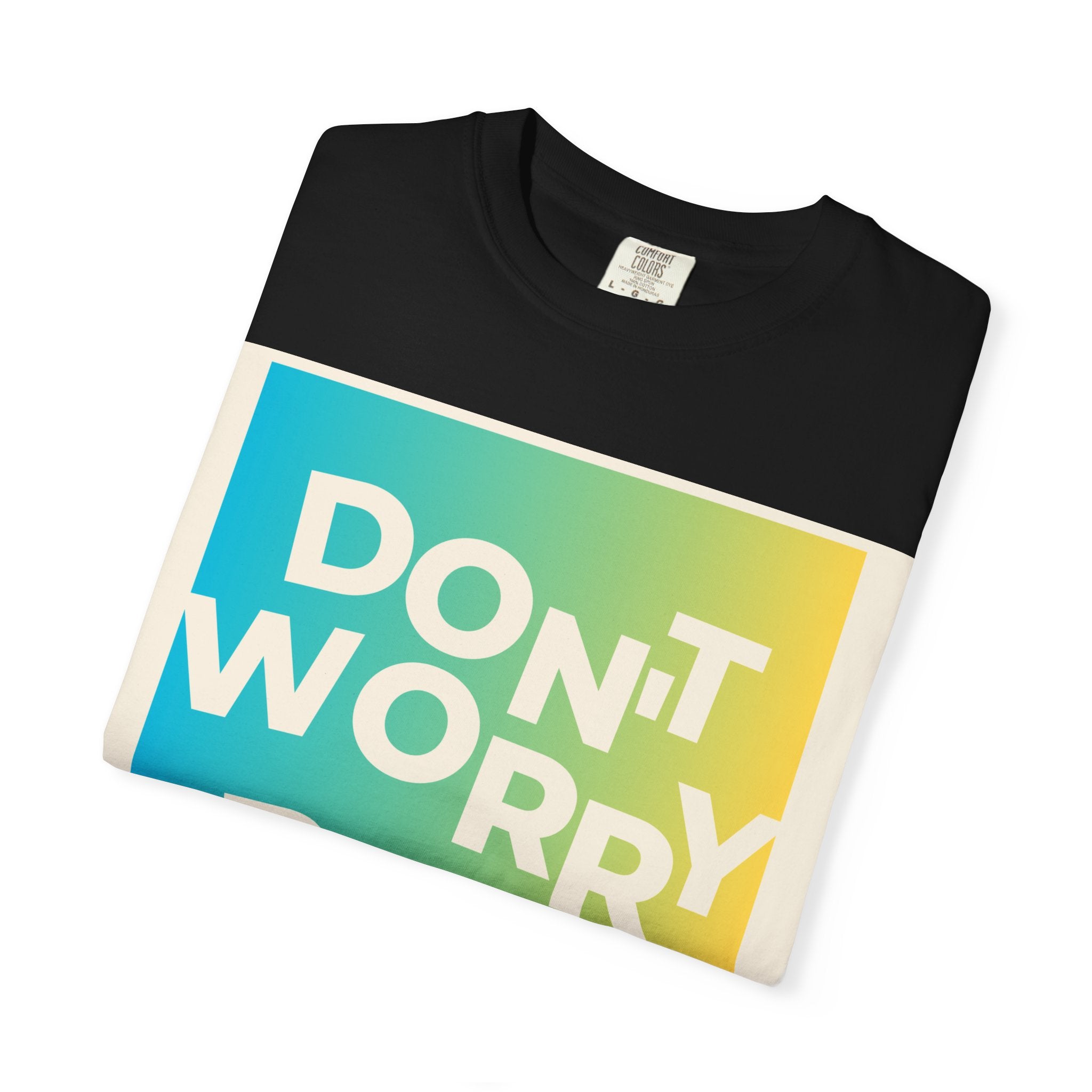 Don't Worry Be Happy Tropical Beach Graphic T-Shirt