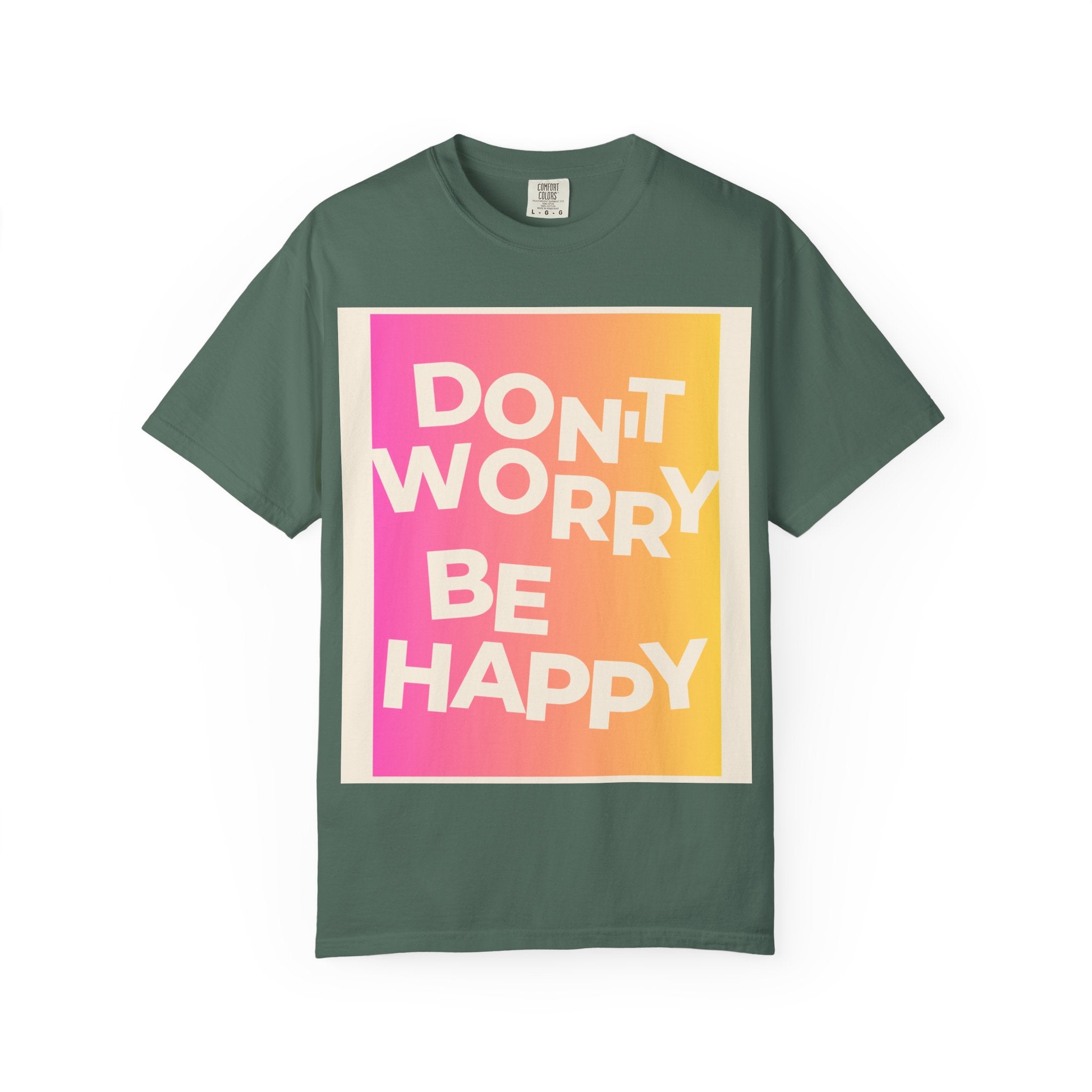 Don’t Worry Be Happy Tropical Beach Graphic Tee