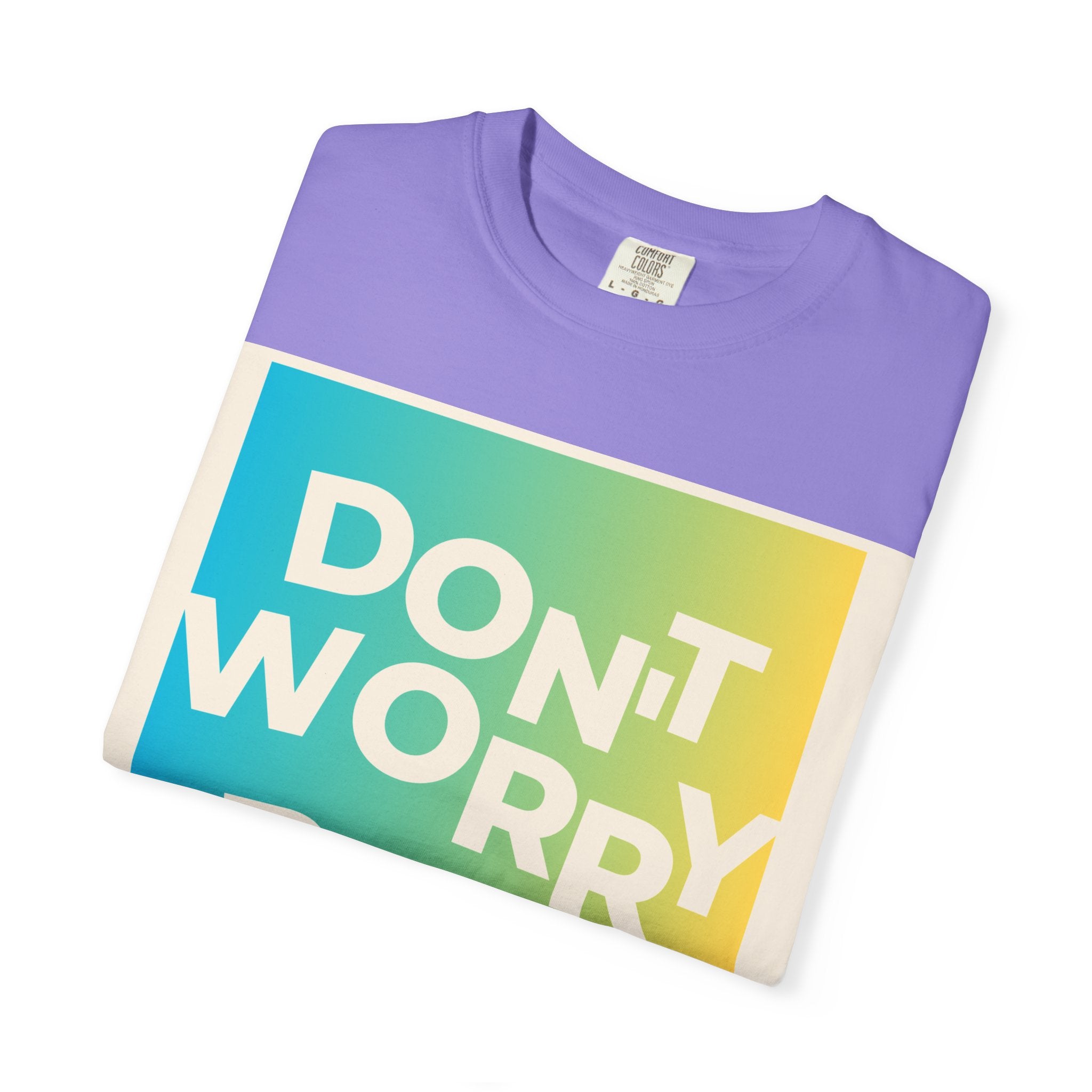 Don't Worry Be Happy Tropical Beach Graphic T-Shirt