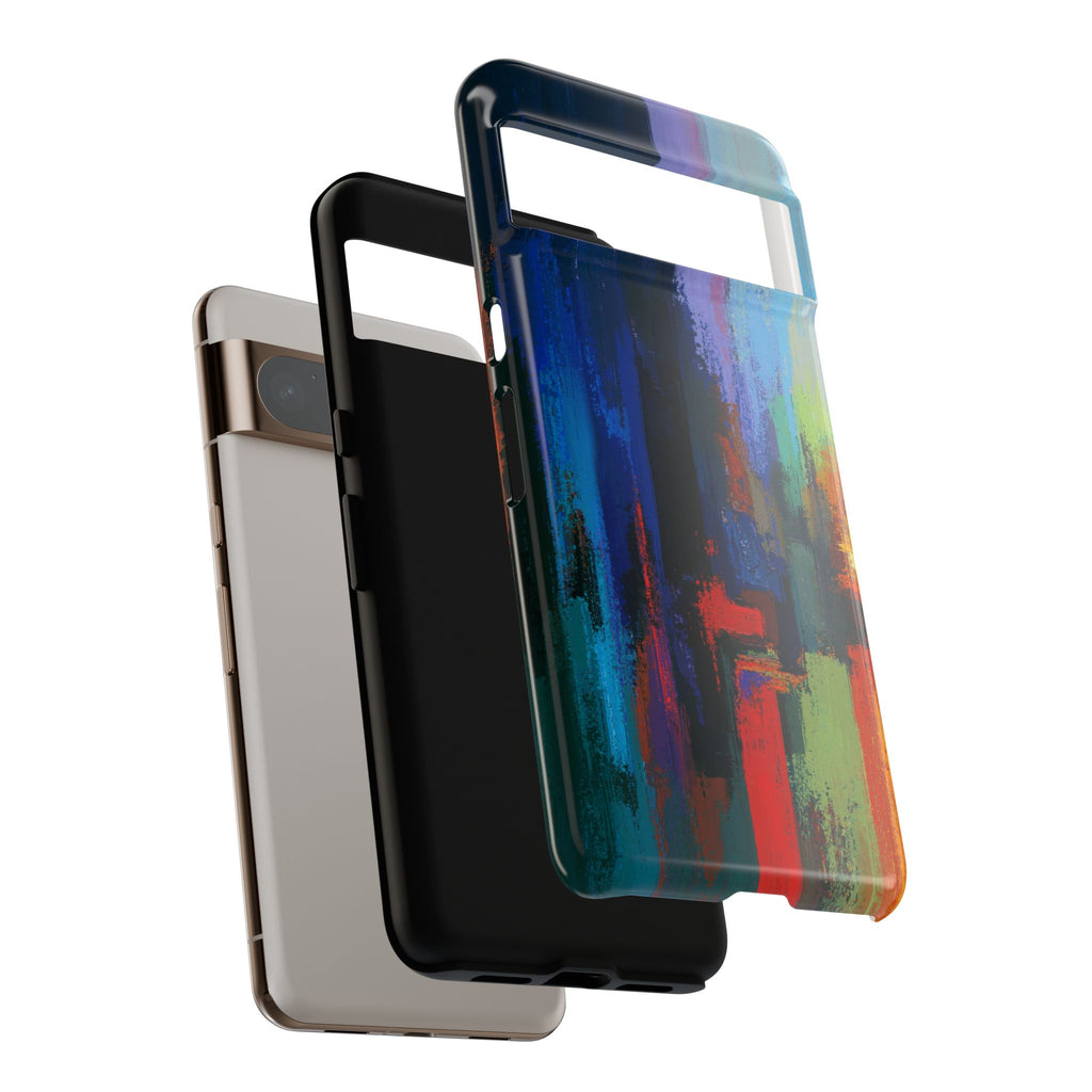 Abstract Colorblock Vibrant Protective iPhone Tough Case