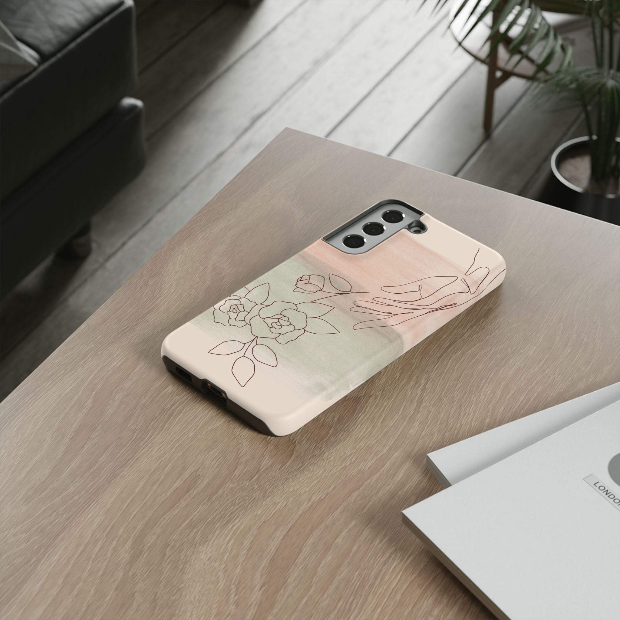 Floral Watercolor Slim Tough Phone Case