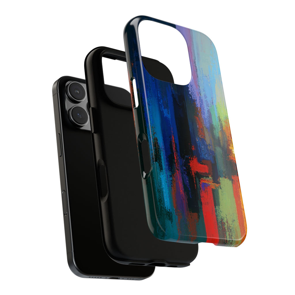 Abstract Colorblock Vibrant Protective iPhone Tough Case
