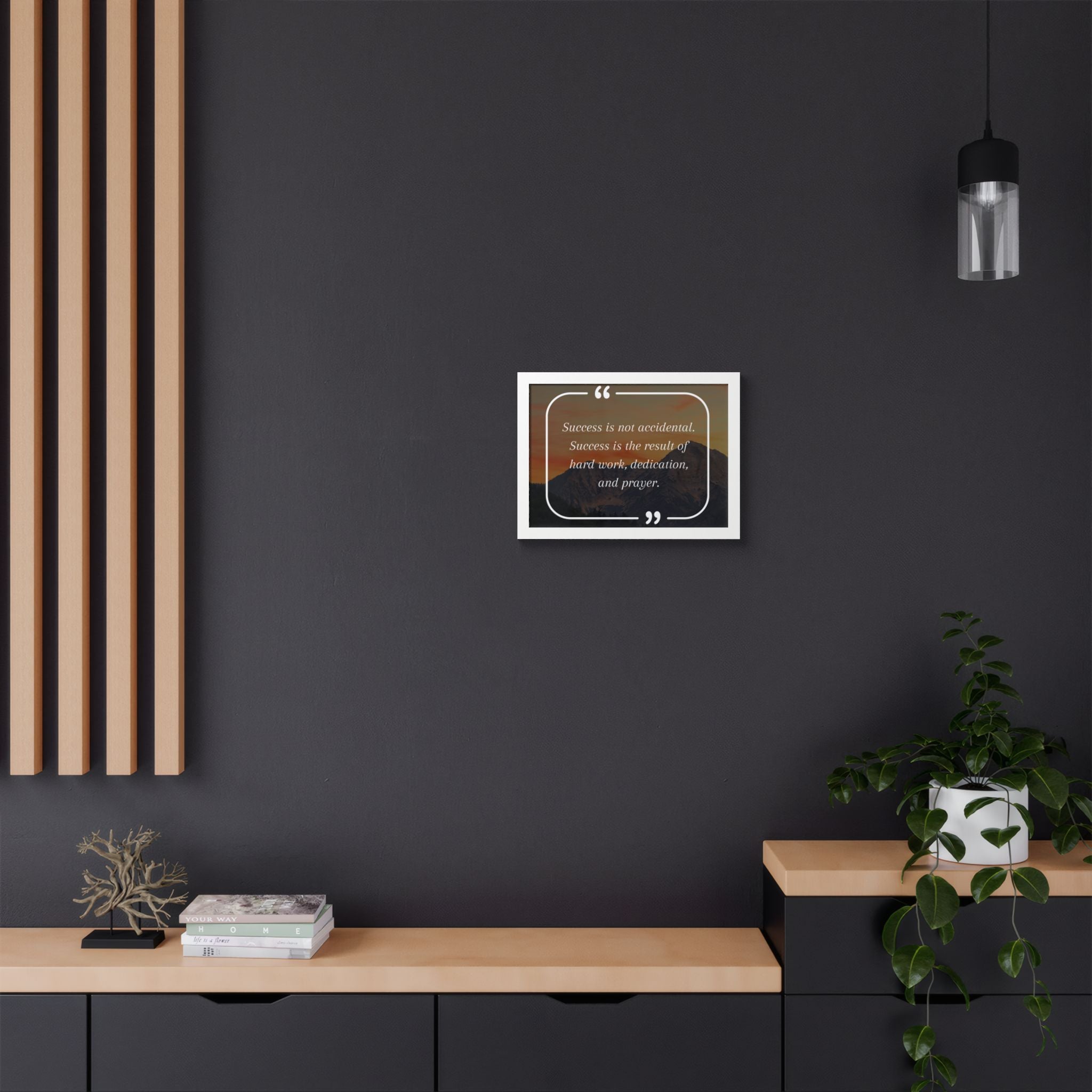 Success Is Not Accidental Multi-Color Framed Poster