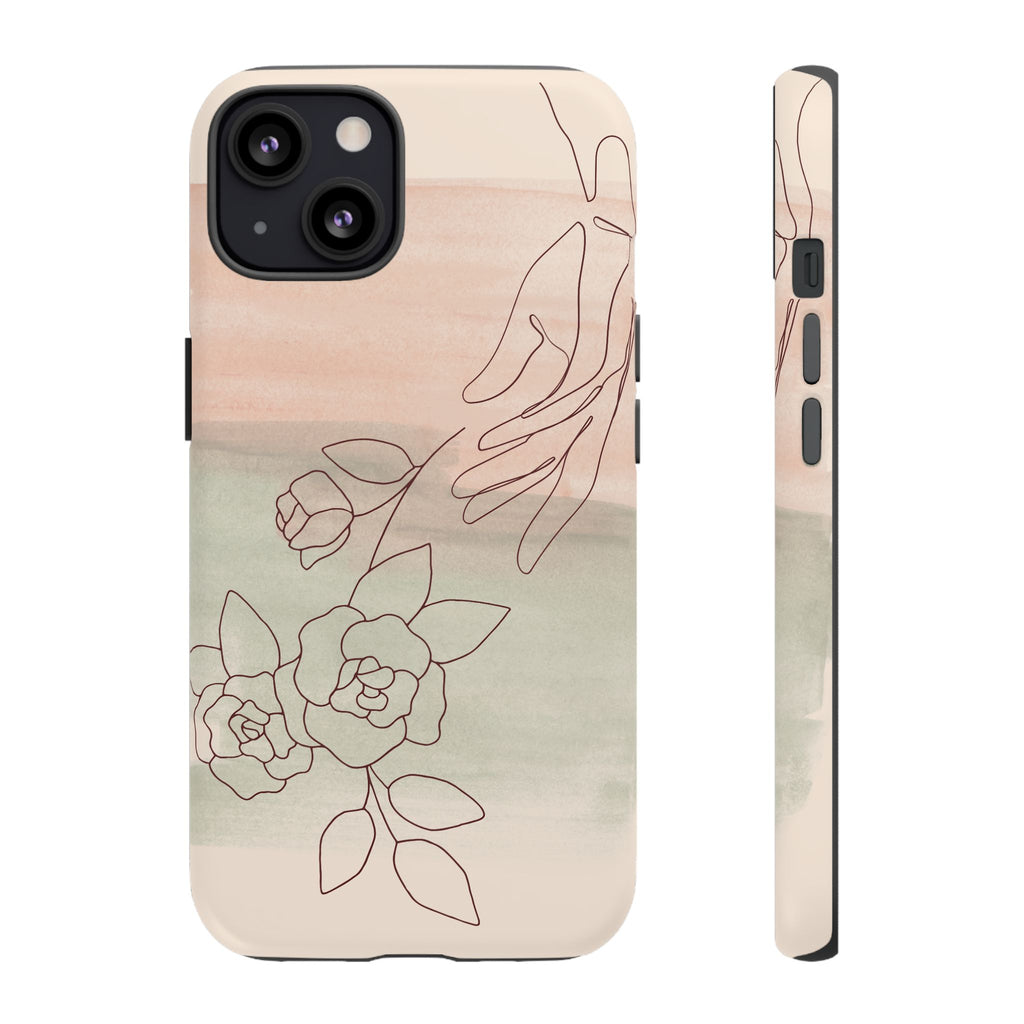 Floral Watercolor Slim Tough Phone Case