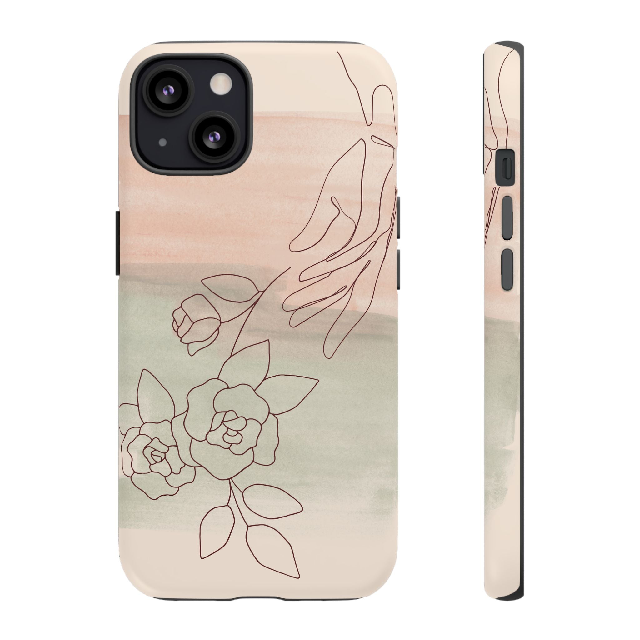 Floral Watercolor Slim Tough Phone Case