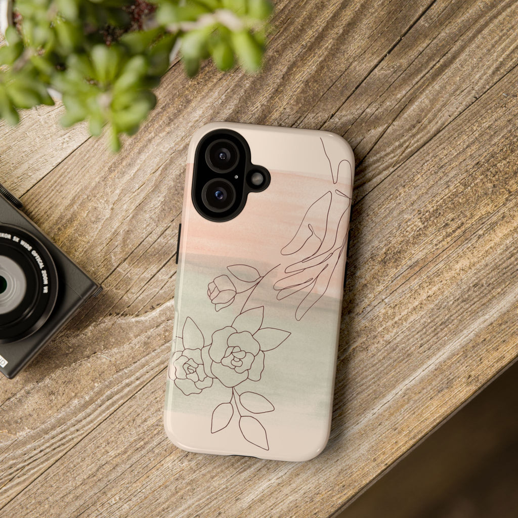 Floral Watercolor Slim Tough Phone Case