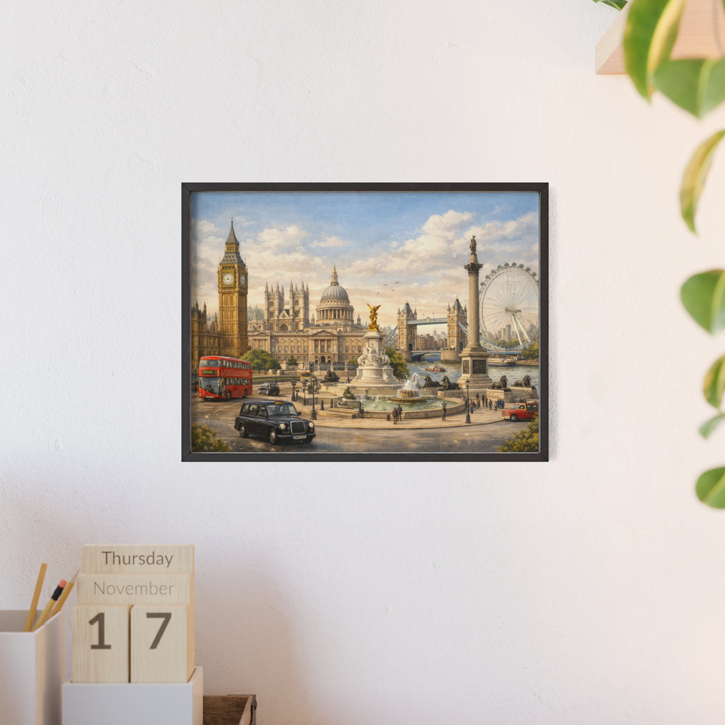 London Landmarks Framed Poster Framed Art