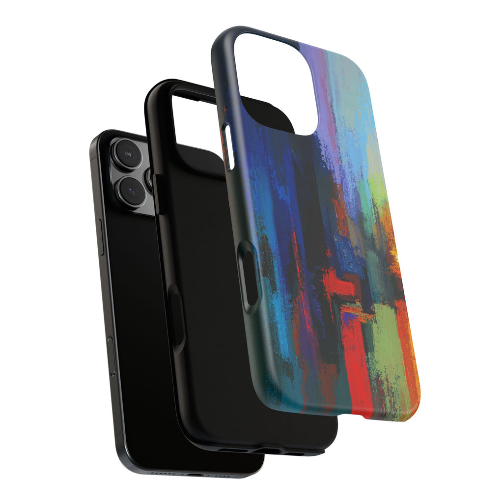 Abstract Colorblock Vibrant Protective iPhone Tough Case