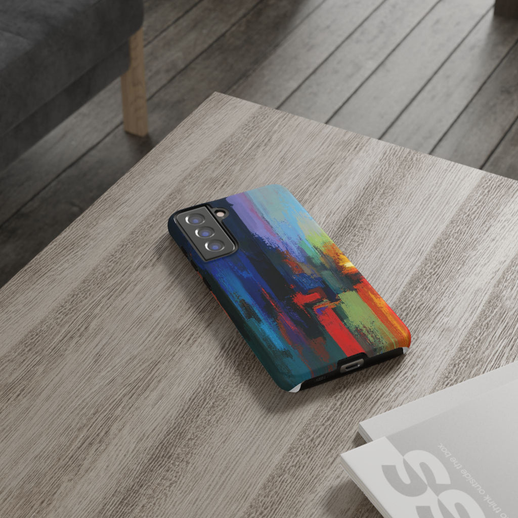 Abstract Colorblock Vibrant Protective iPhone Tough Case