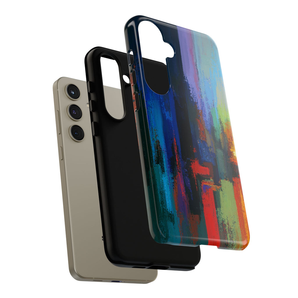 Abstract Colorblock Vibrant Protective iPhone Tough Case