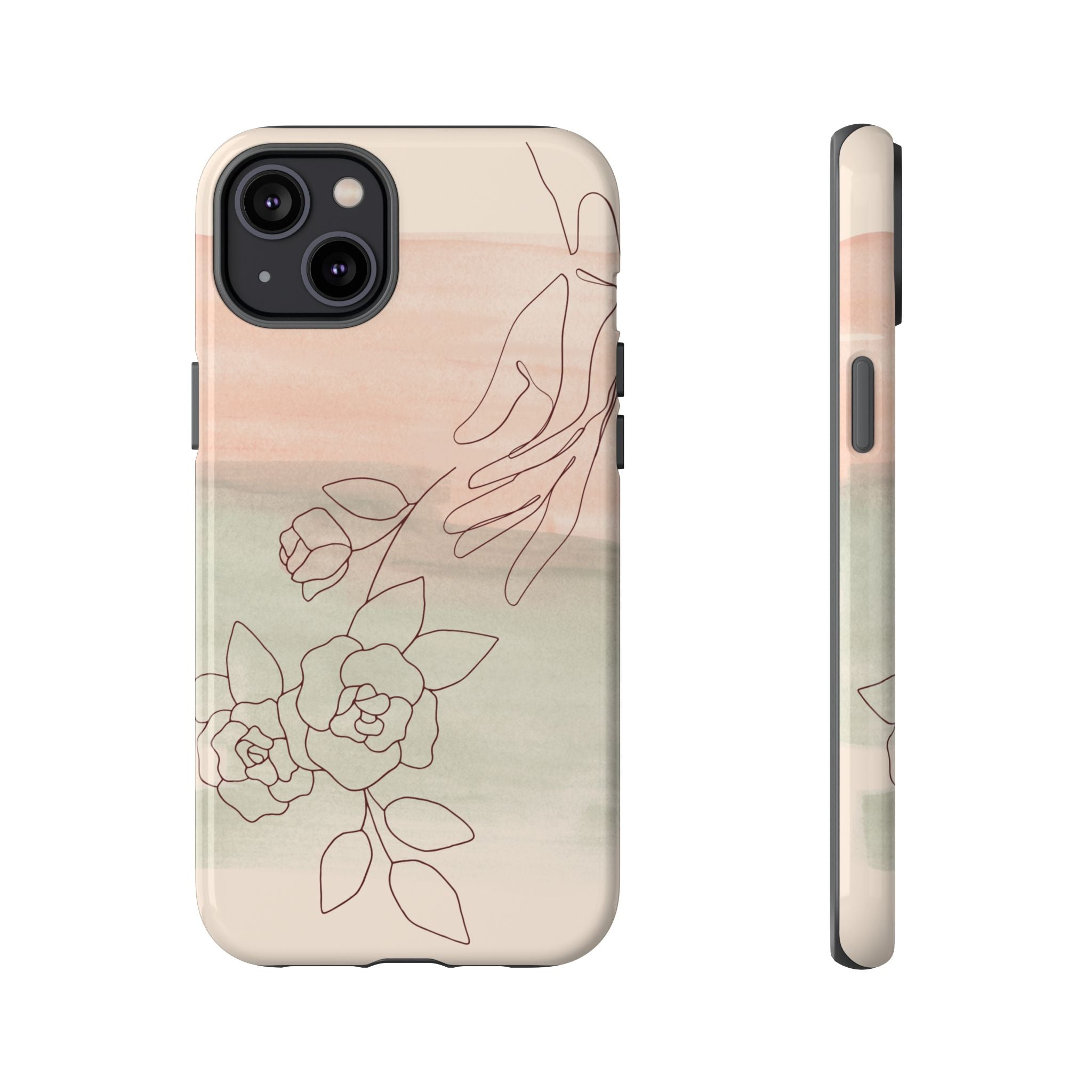 Floral Watercolor Slim Tough Phone Case