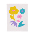 Bright Floral Velveteen Plush Blanket