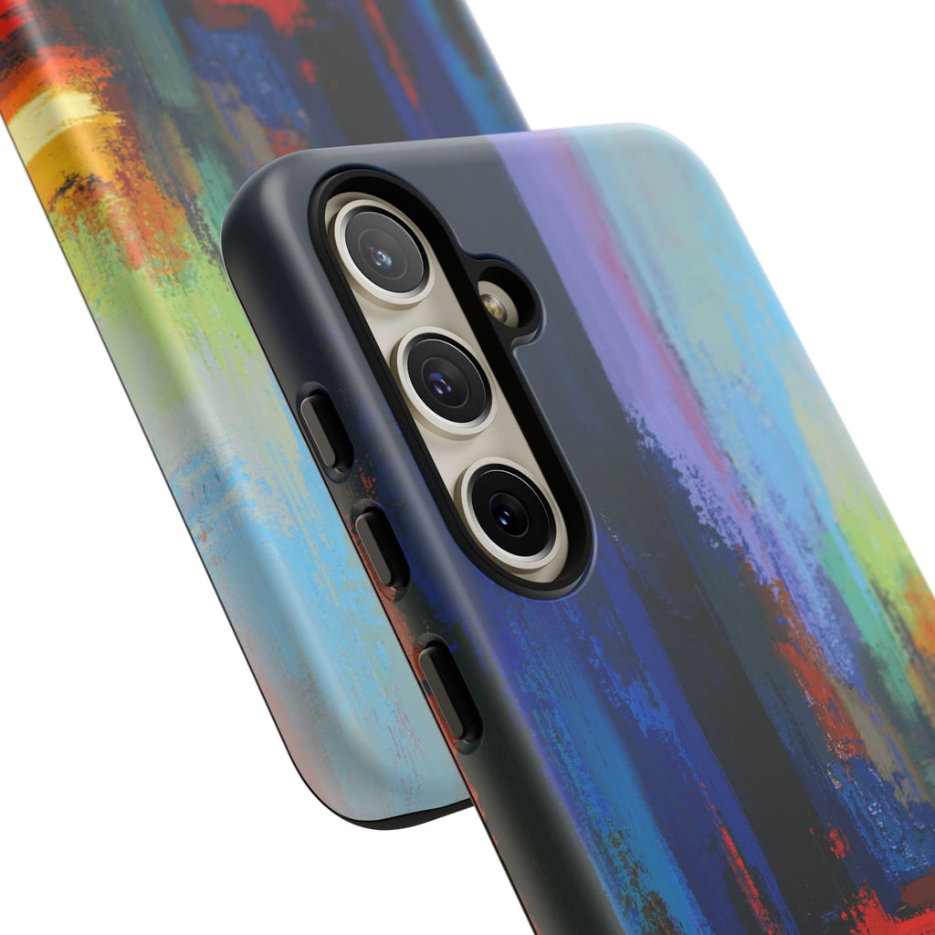 Abstract Colorblock Vibrant Protective iPhone Tough Case