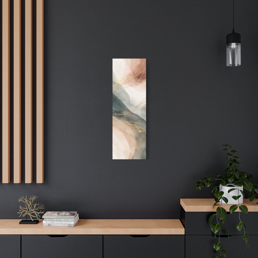 Abstract Coastal Waves Matte Canvas — Stretched Wall Art