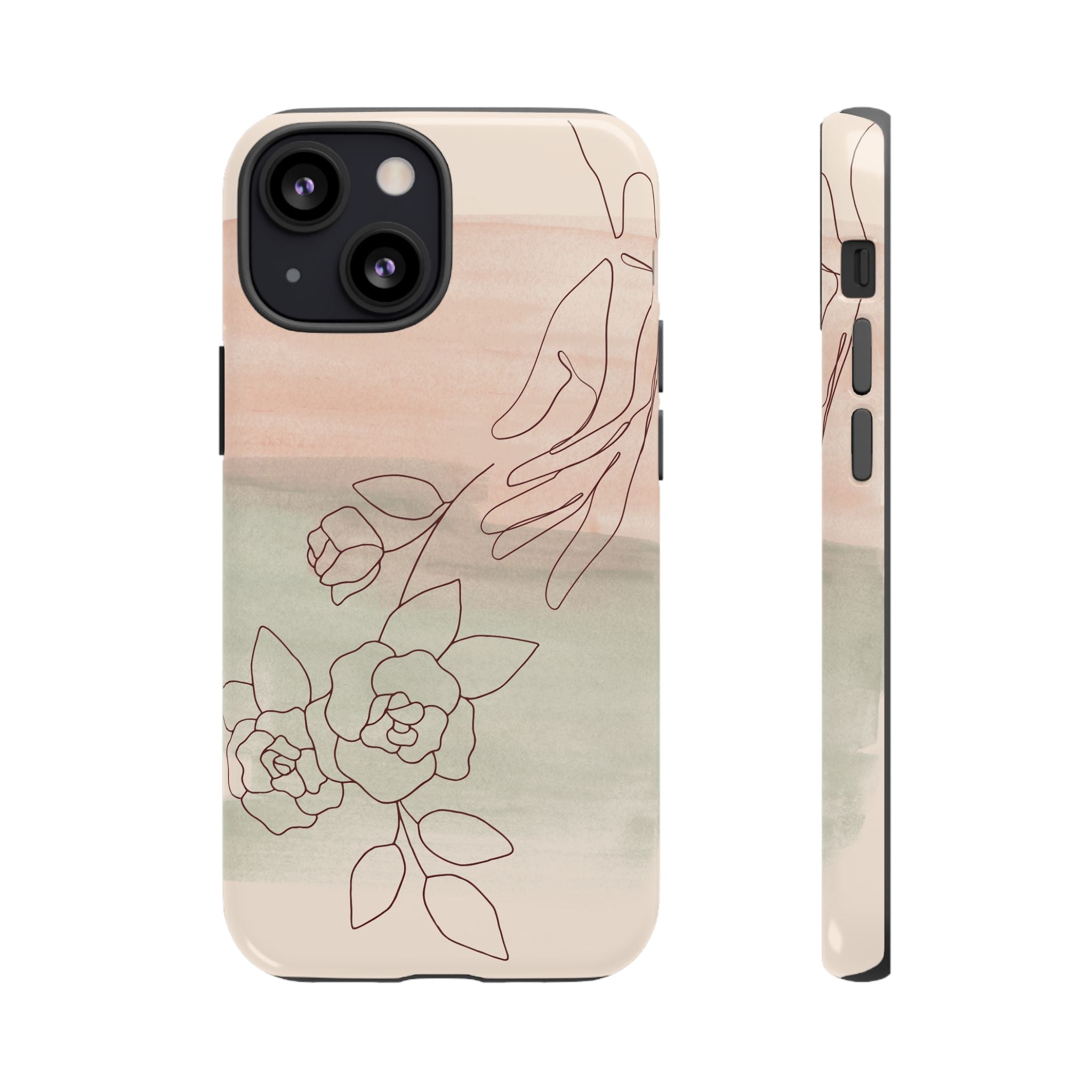 Floral Watercolor Slim Tough Phone Case