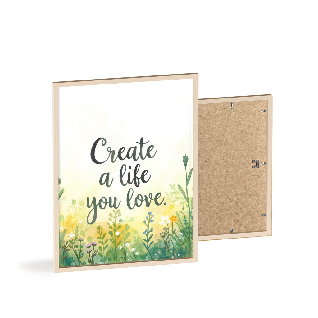 Create a Life You Love Framed Wall Art
