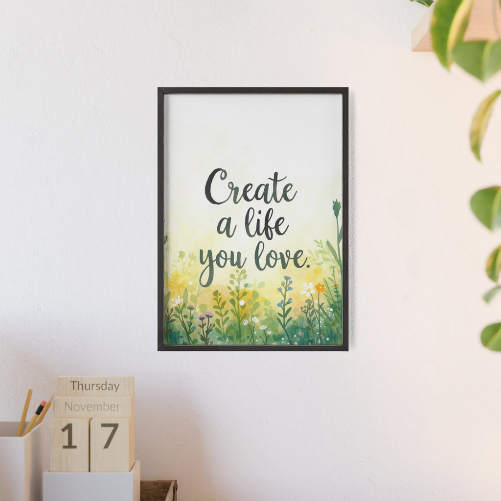 Create a Life You Love Framed Wall Art