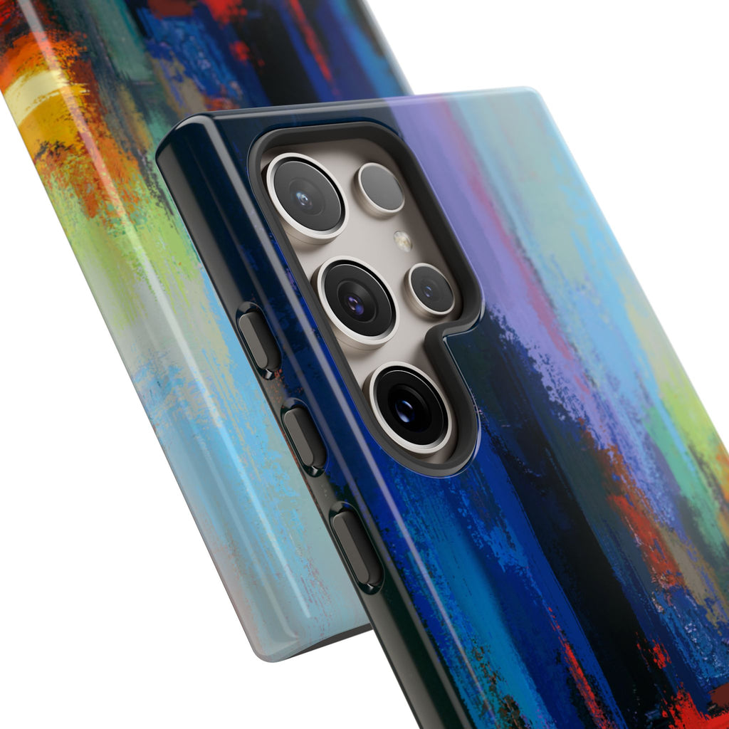 Abstract Colorblock Vibrant Protective iPhone Tough Case