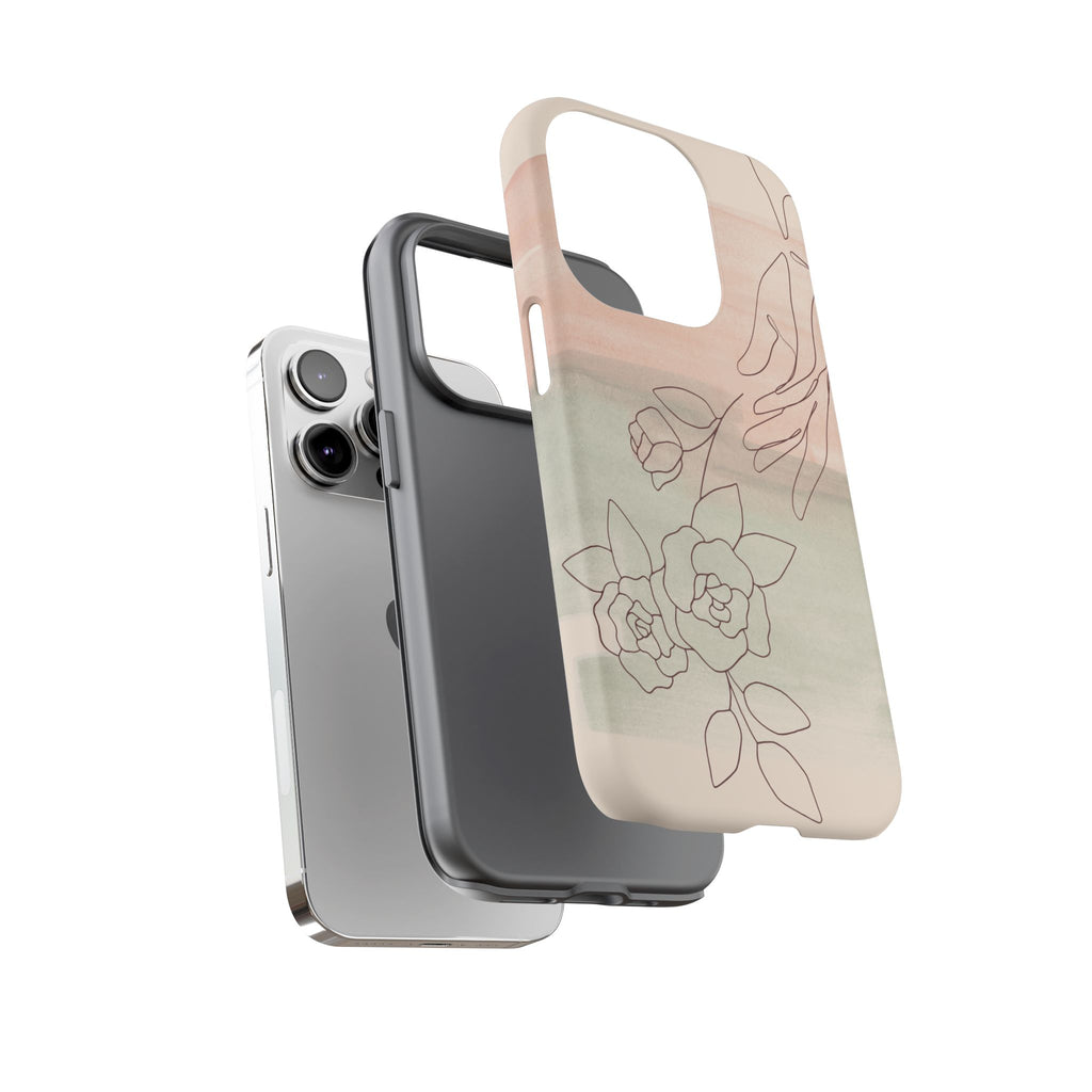 Floral Watercolor Slim Tough Phone Case