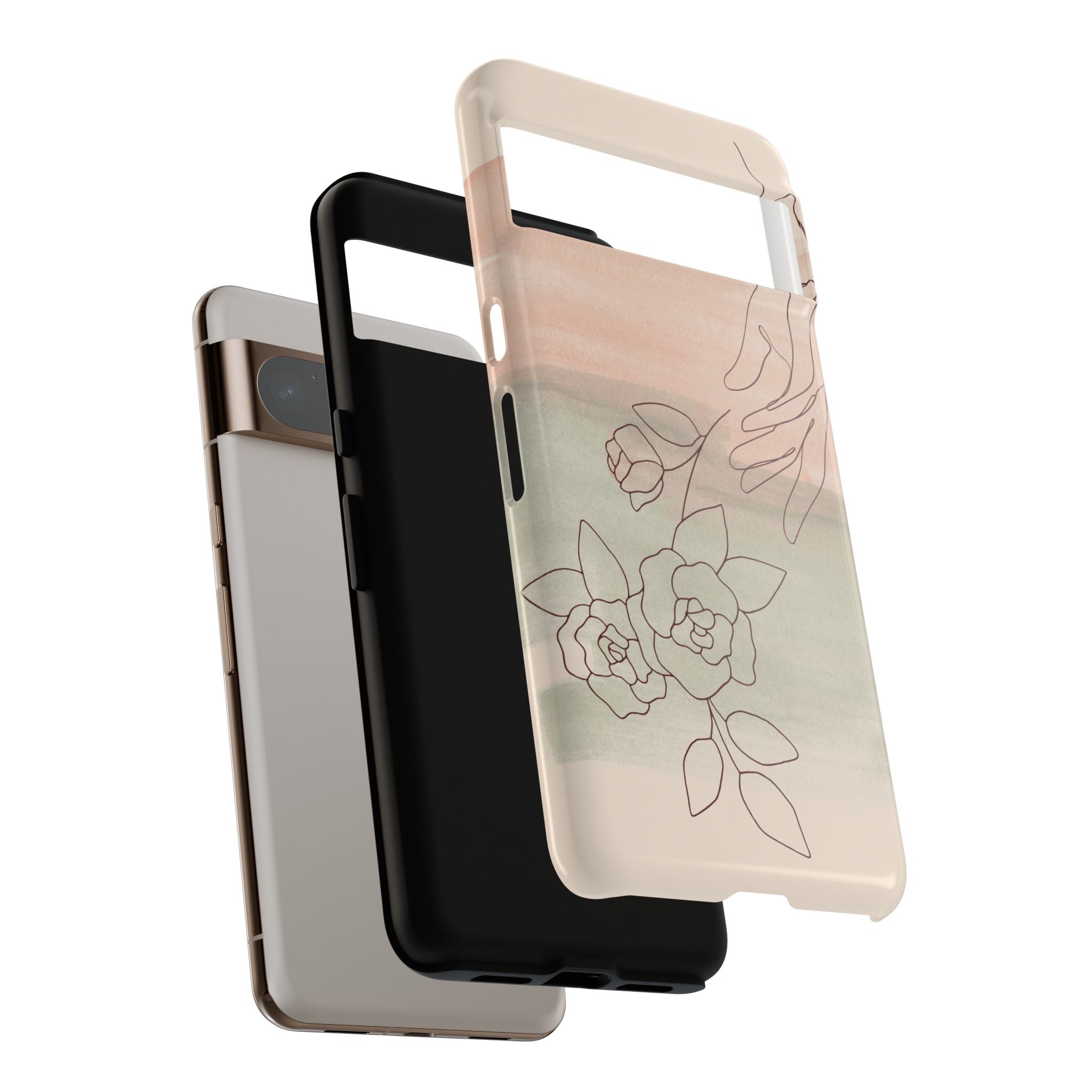 Floral Watercolor Slim Tough Phone Case