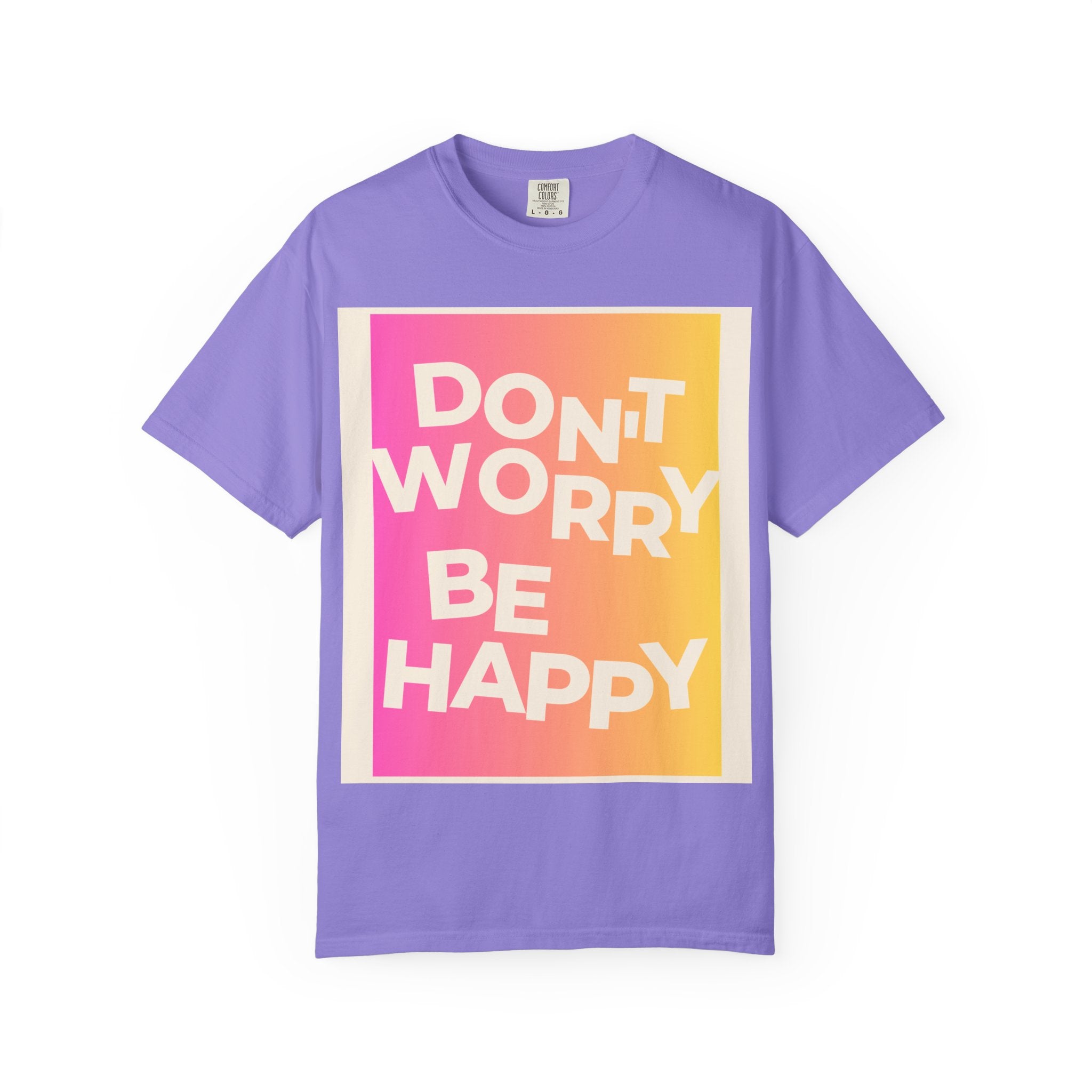 Don’t Worry Be Happy Tropical Beach Graphic Tee