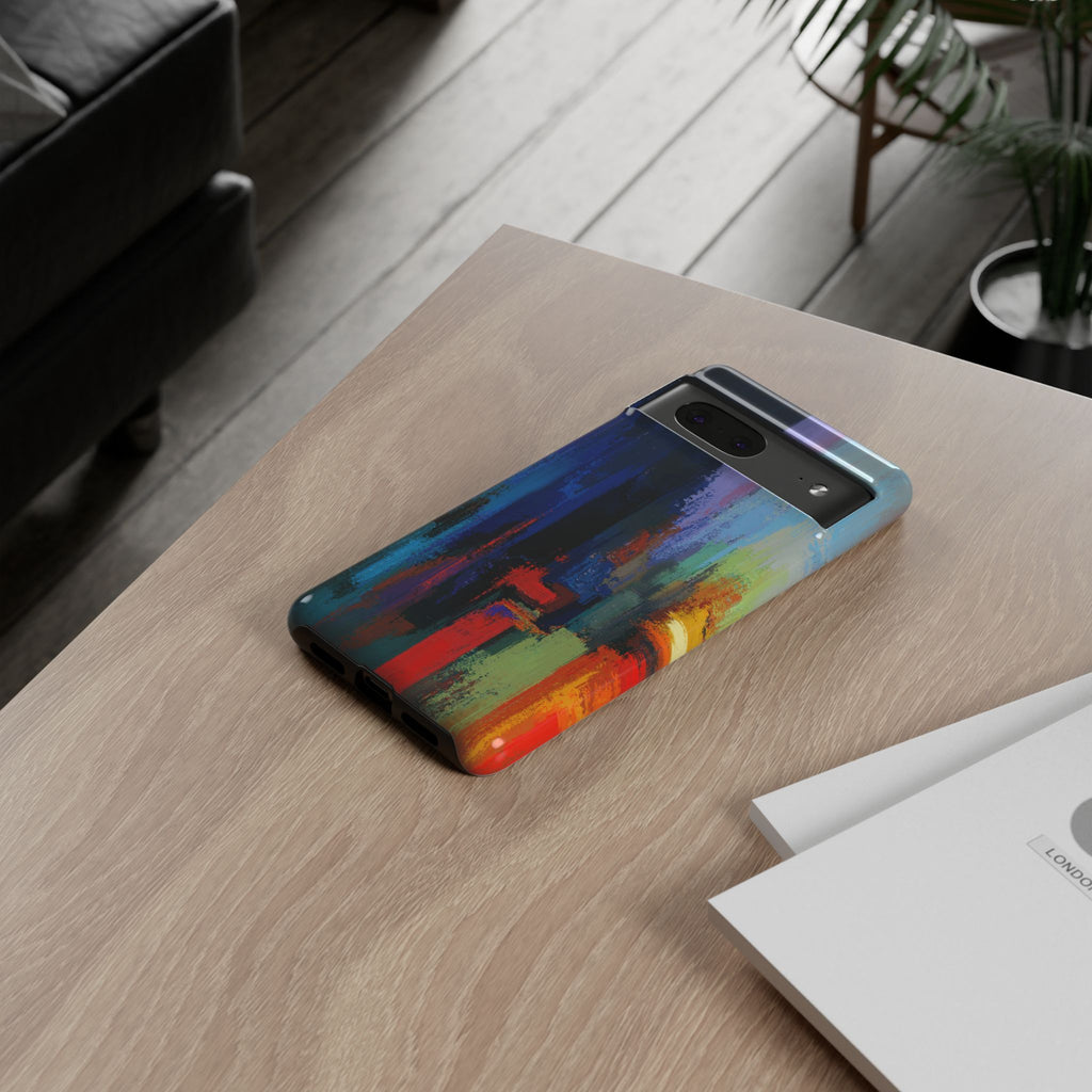 Abstract Colorblock Vibrant Protective iPhone Tough Case