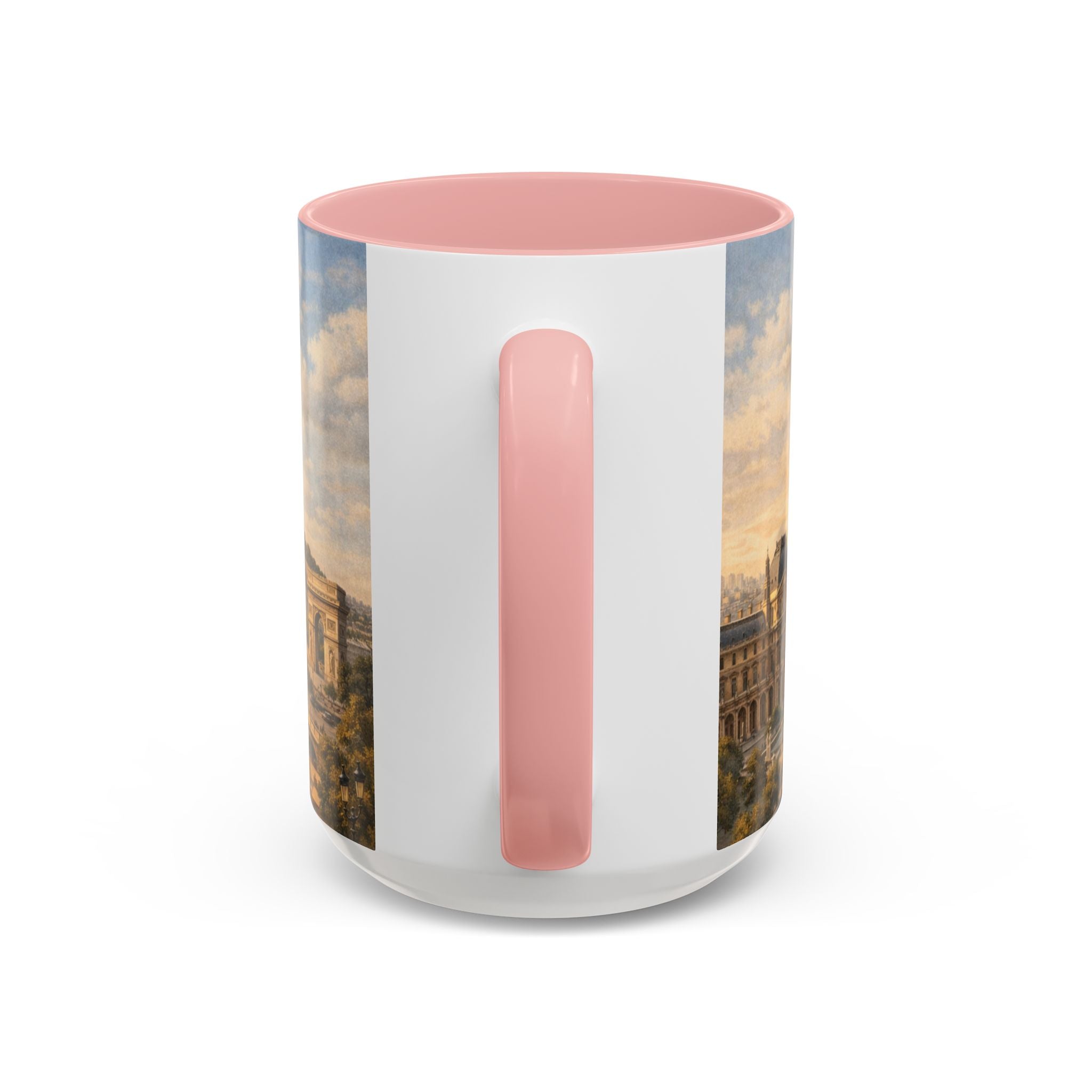 Paris Vintage Skyline Coffee Mug Eiffel Tower and Sacré‑Cœur
