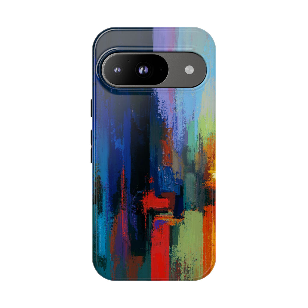 Abstract Colorblock Vibrant Protective iPhone Tough Case