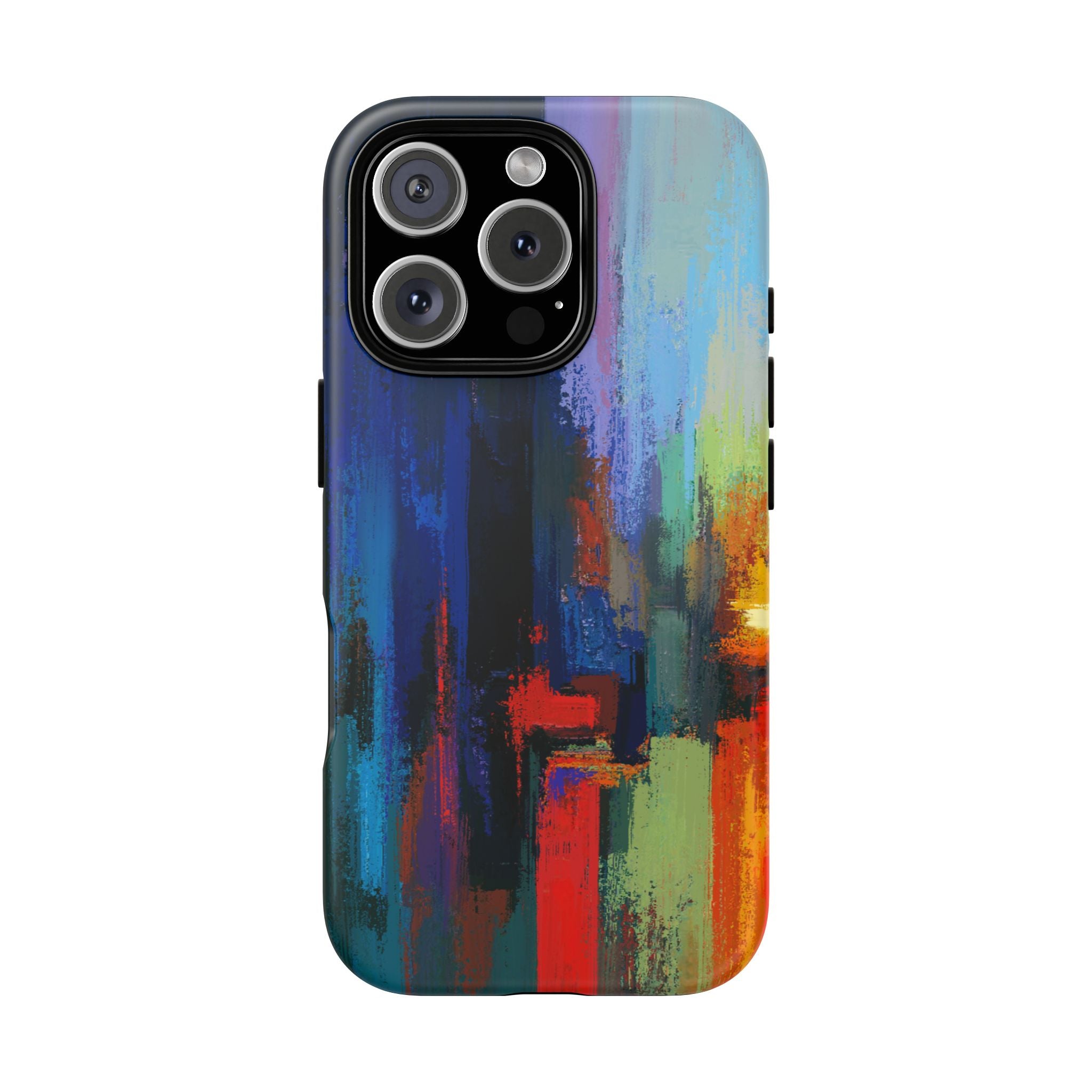 Abstract Colorblock Vibrant Protective iPhone Tough Case