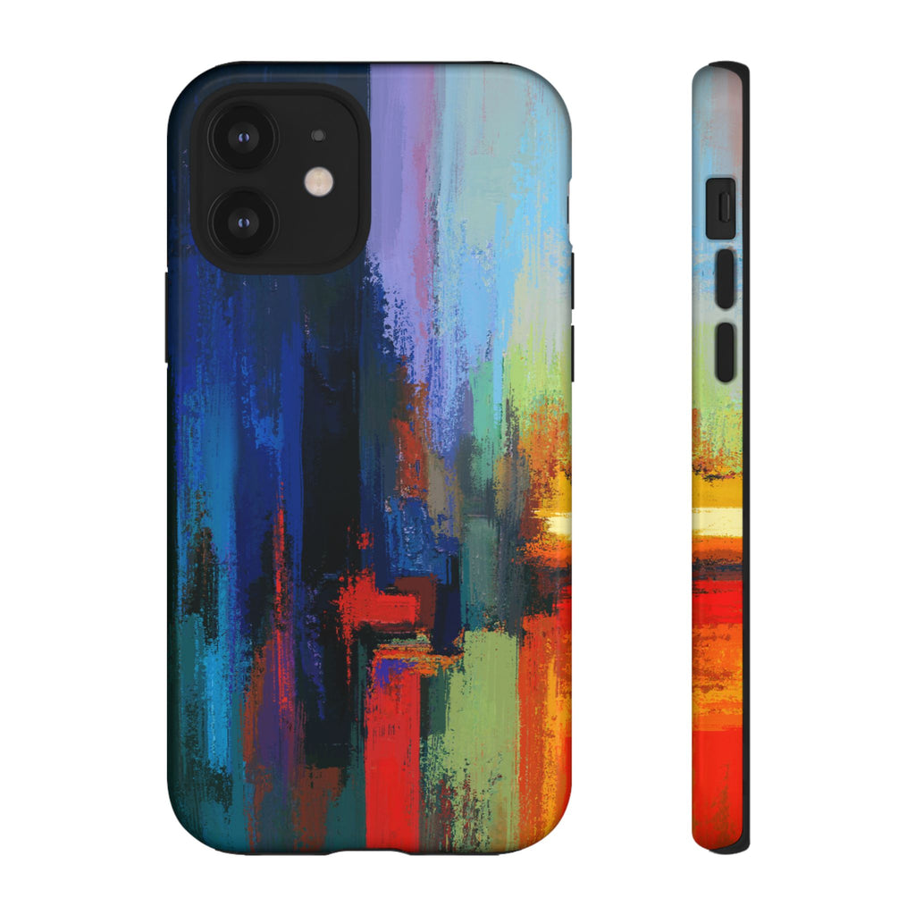 Abstract Colorblock Vibrant Protective iPhone Tough Case