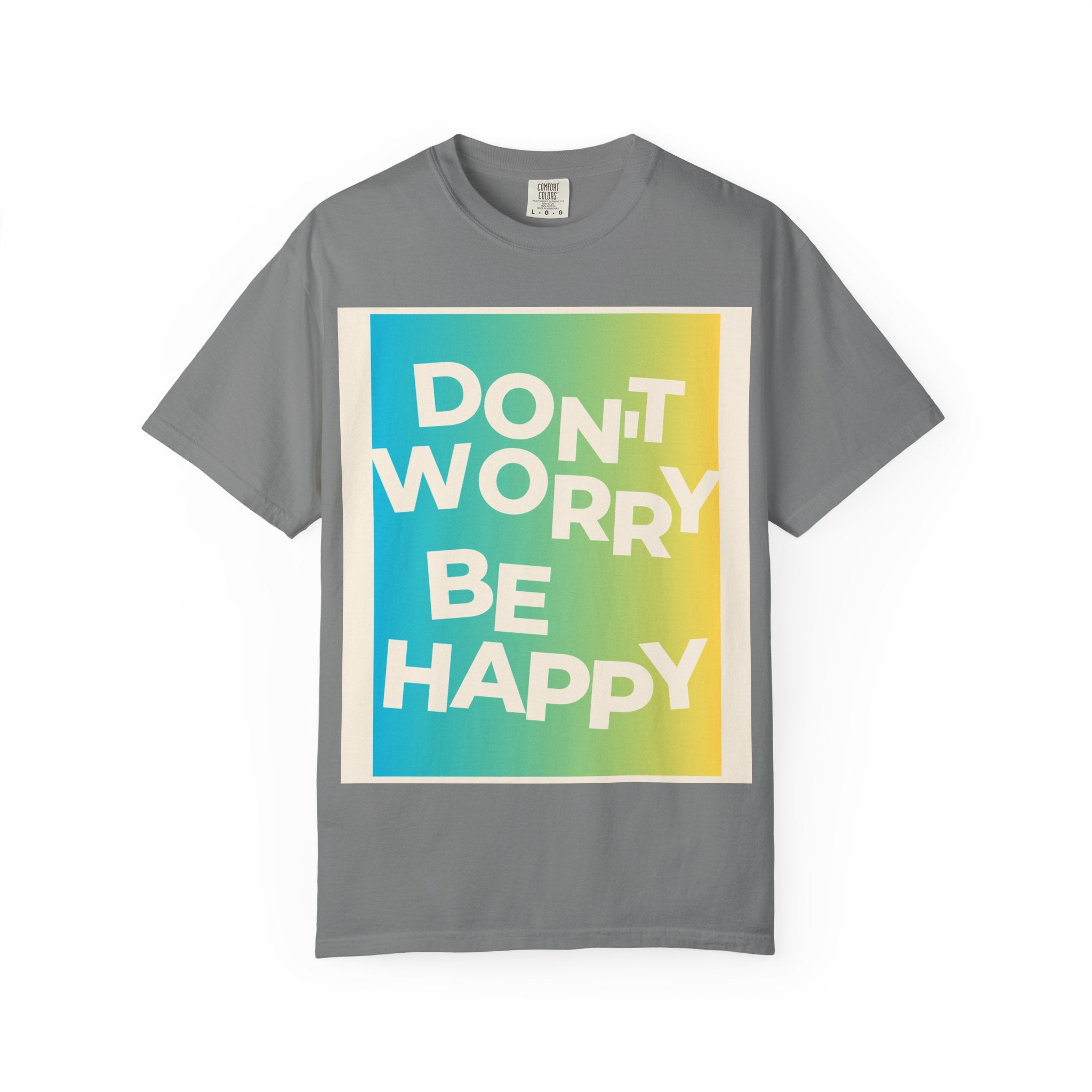 Don't Worry Be Happy Tropical Beach Graphic T-Shirt