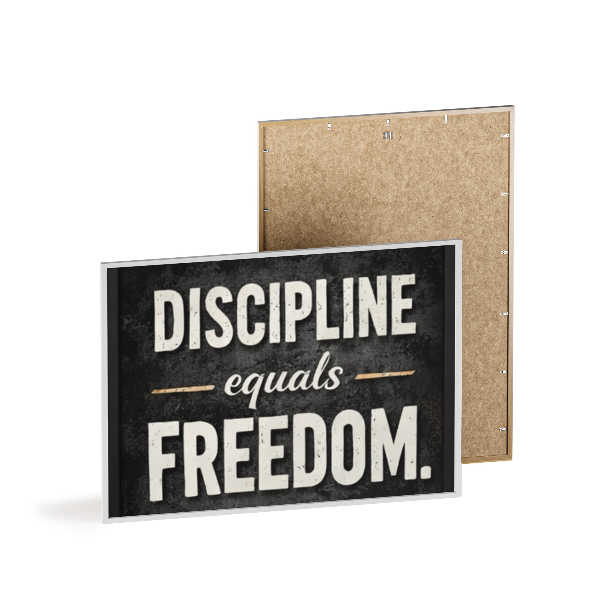 Discipline Equals Freedom Framed Poster
