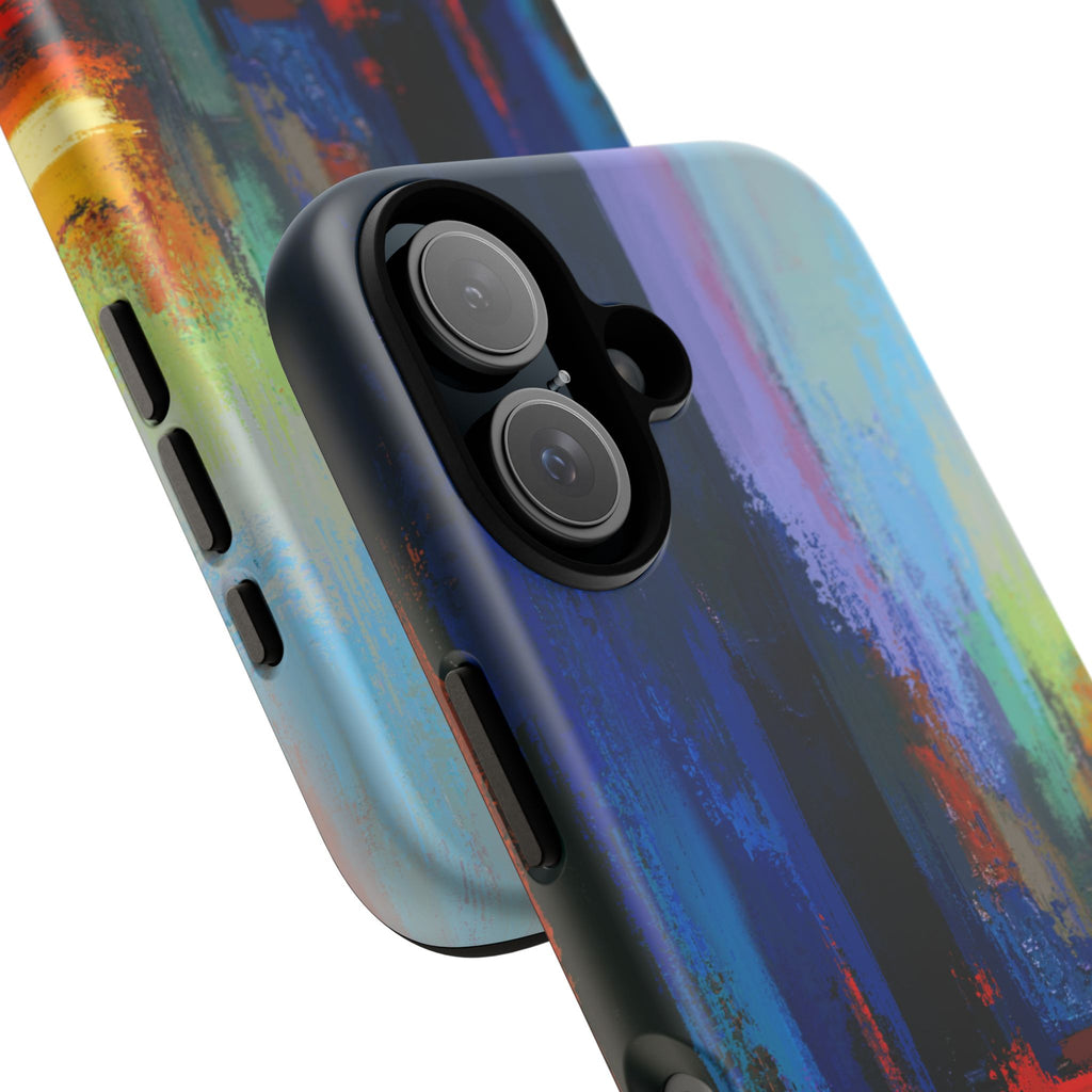 Abstract Colorblock Vibrant Protective iPhone Tough Case