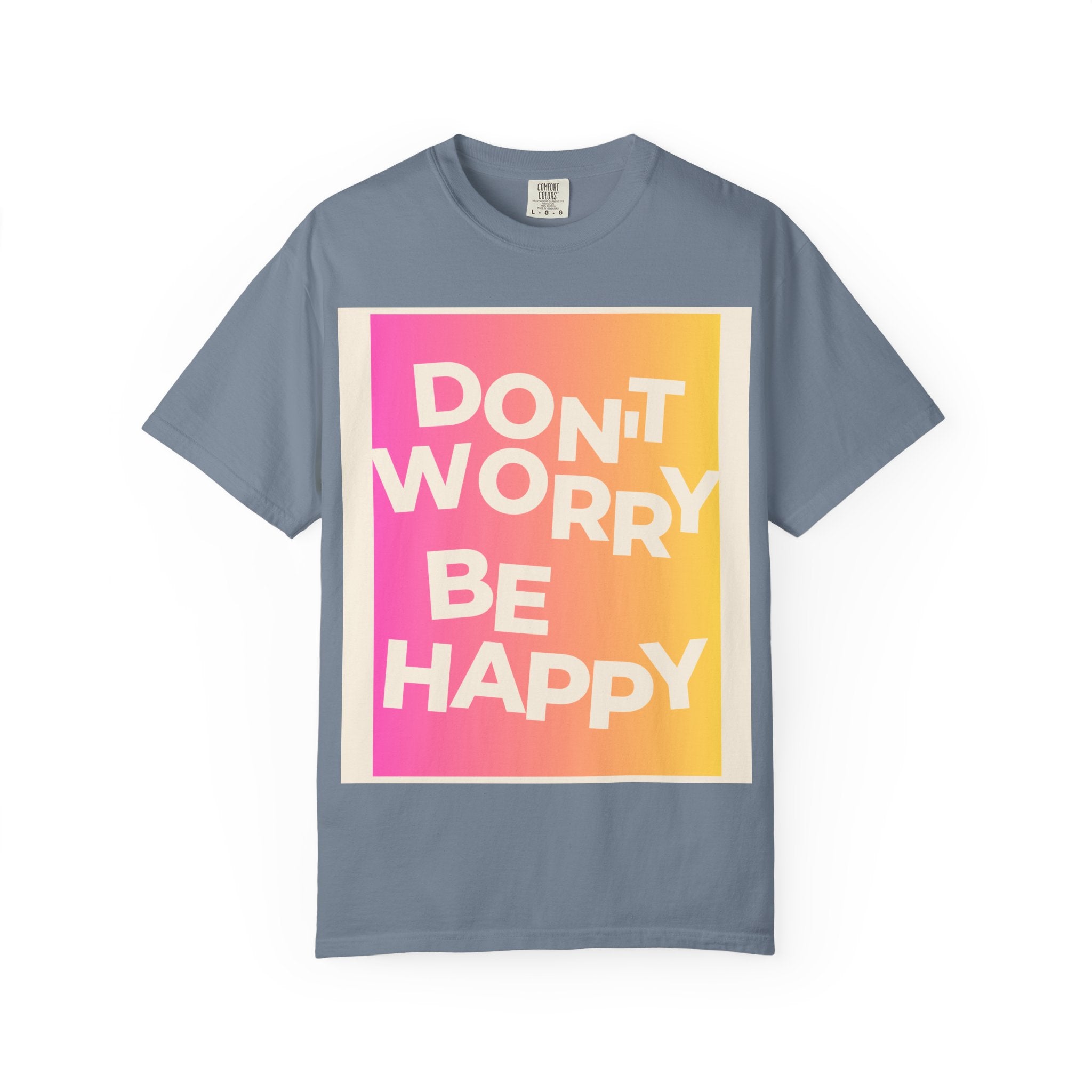 Don’t Worry Be Happy Tropical Beach Graphic Tee