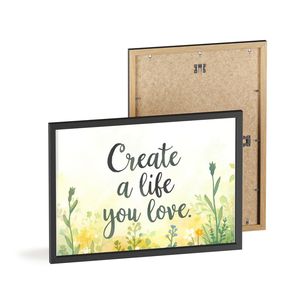 Create a Life You Love Framed Wall Art