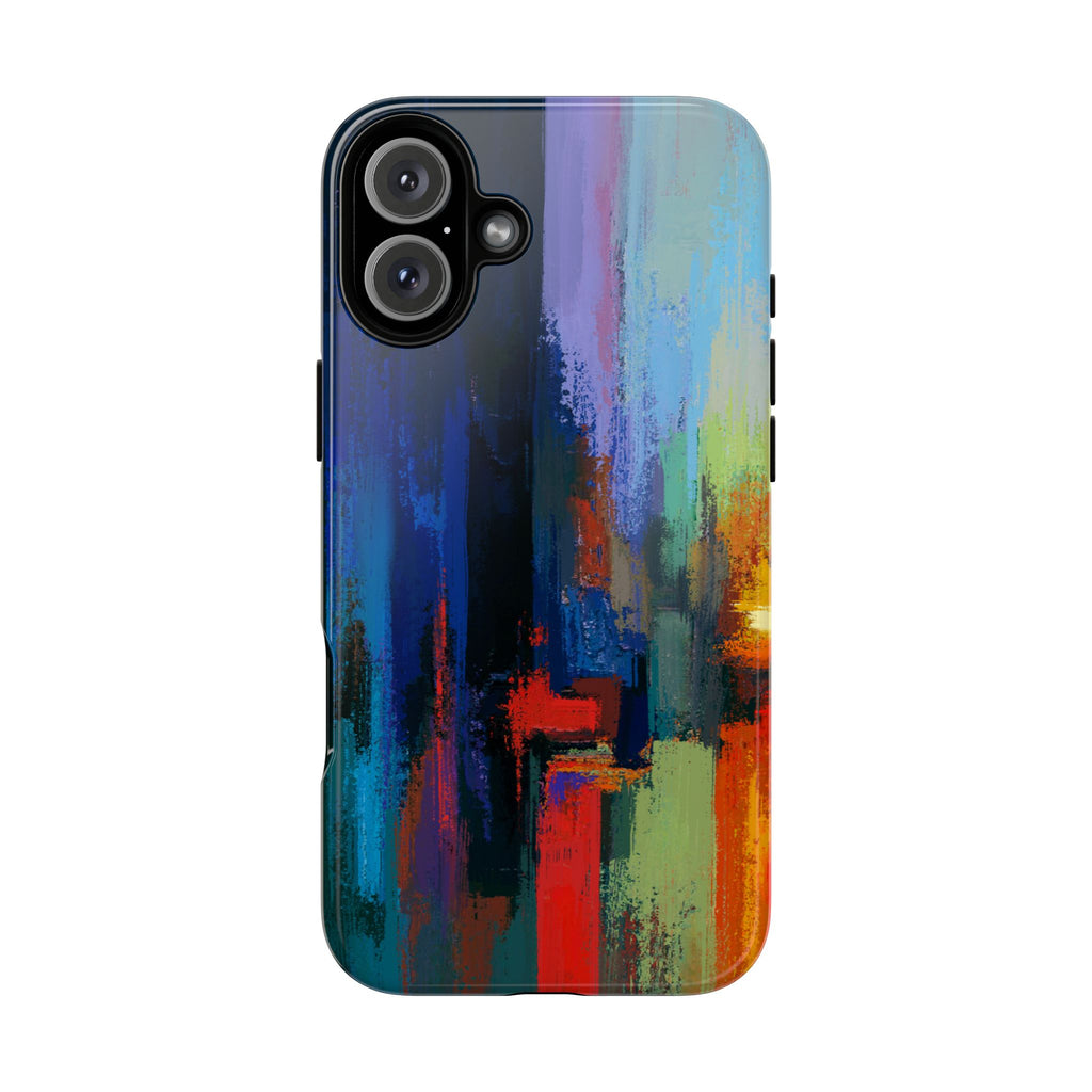 Abstract Colorblock Vibrant Protective iPhone Tough Case